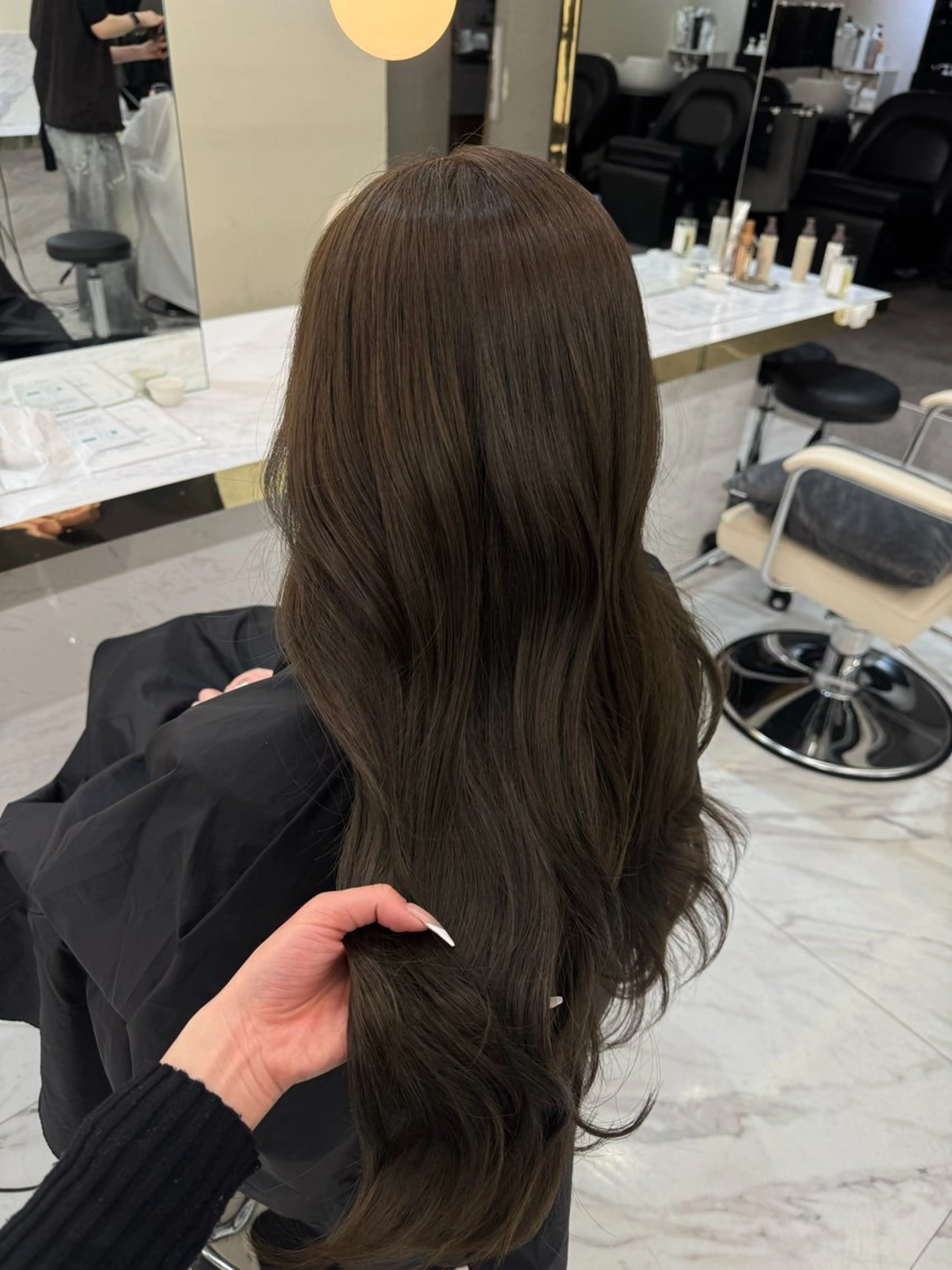 ロング カラー ブラウンカラー オリーブブラウン ヘアカラー 髪質改善🫧 カラー特化/Hinaのヘアスタイル