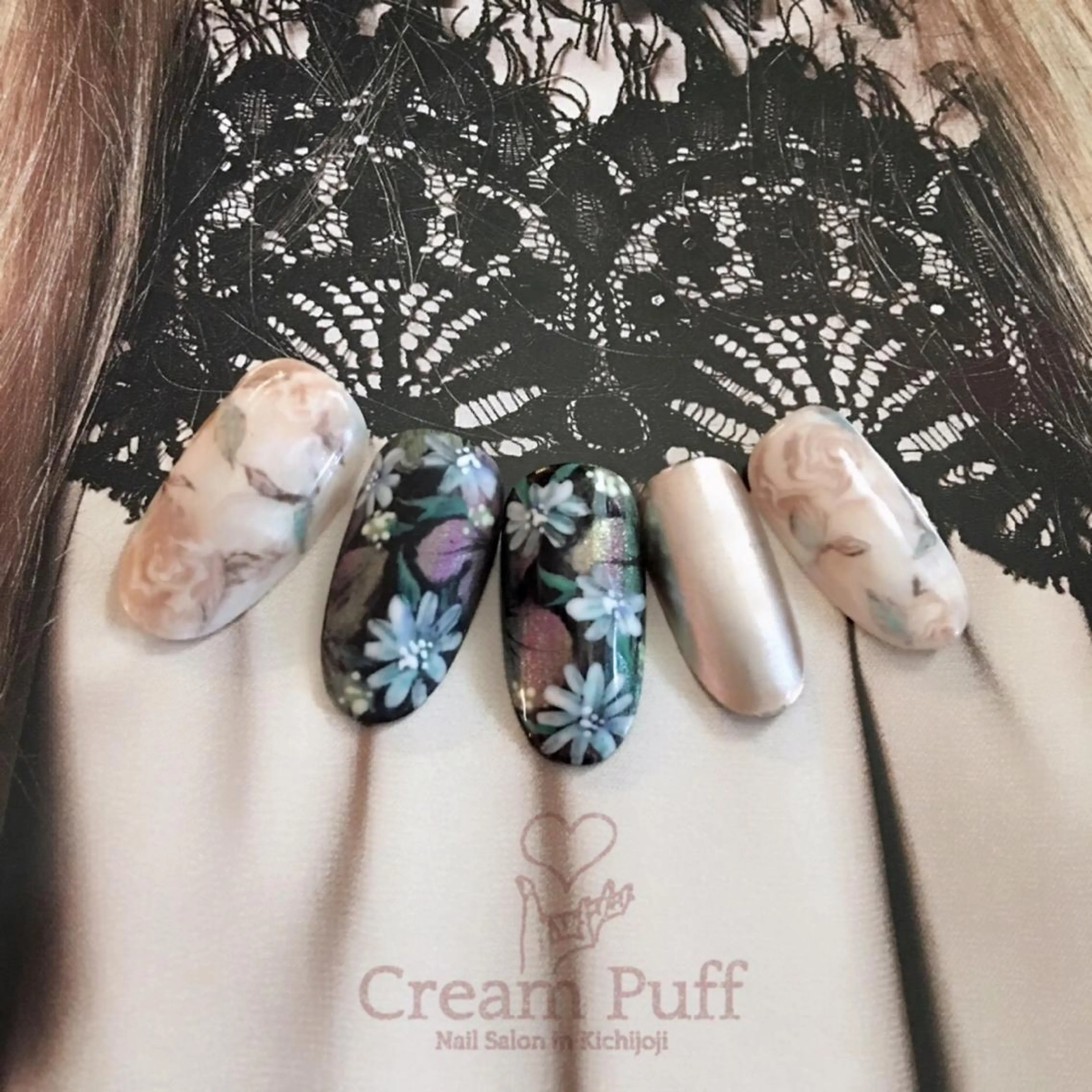 ネイル フラワーネイル HAMANO MIKAのネイルデザイン