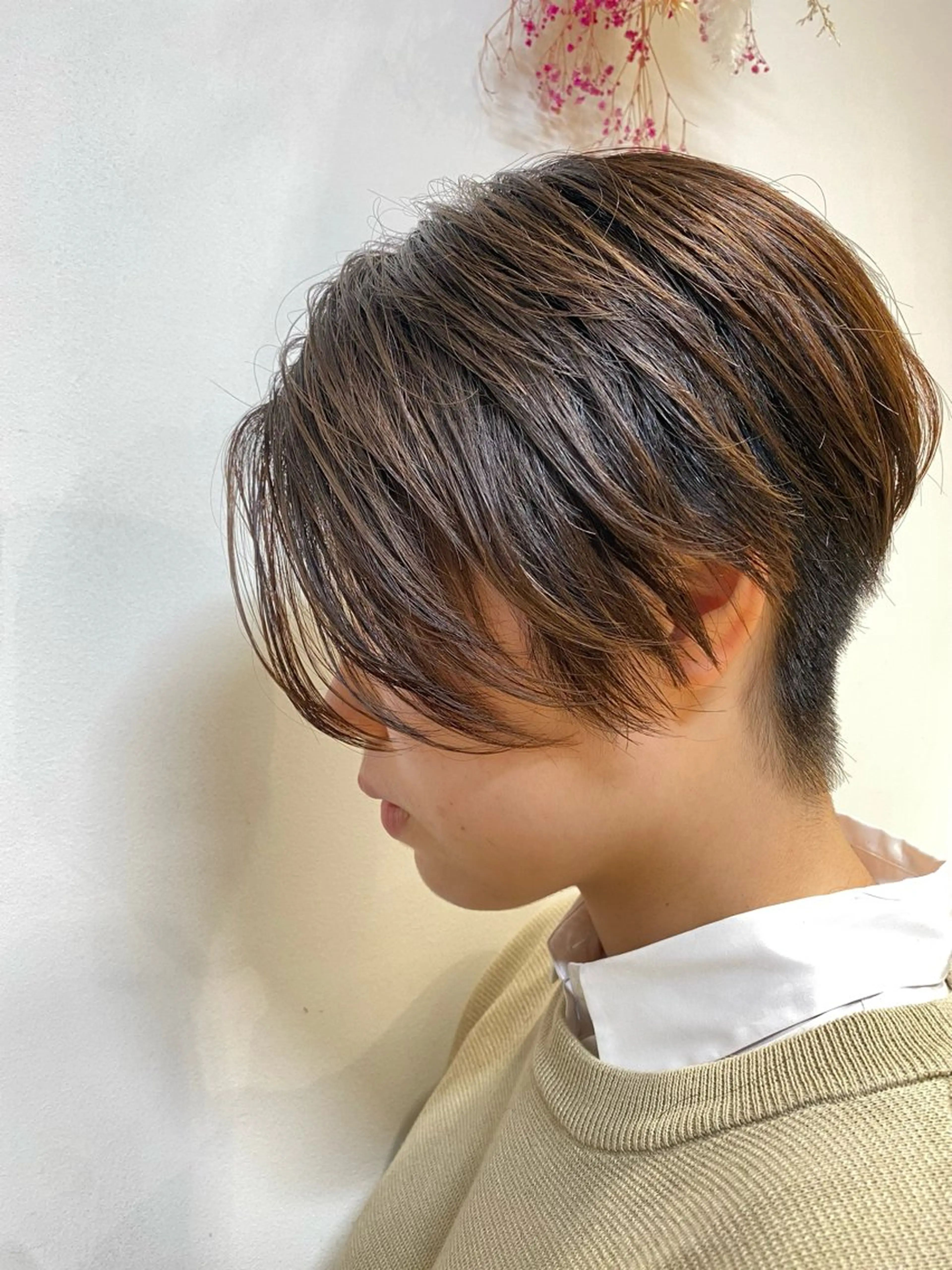 ショート ハンサムショート ショートヘア ブリーチなし/暖色/ 透明感/なおやのヘアスタイル