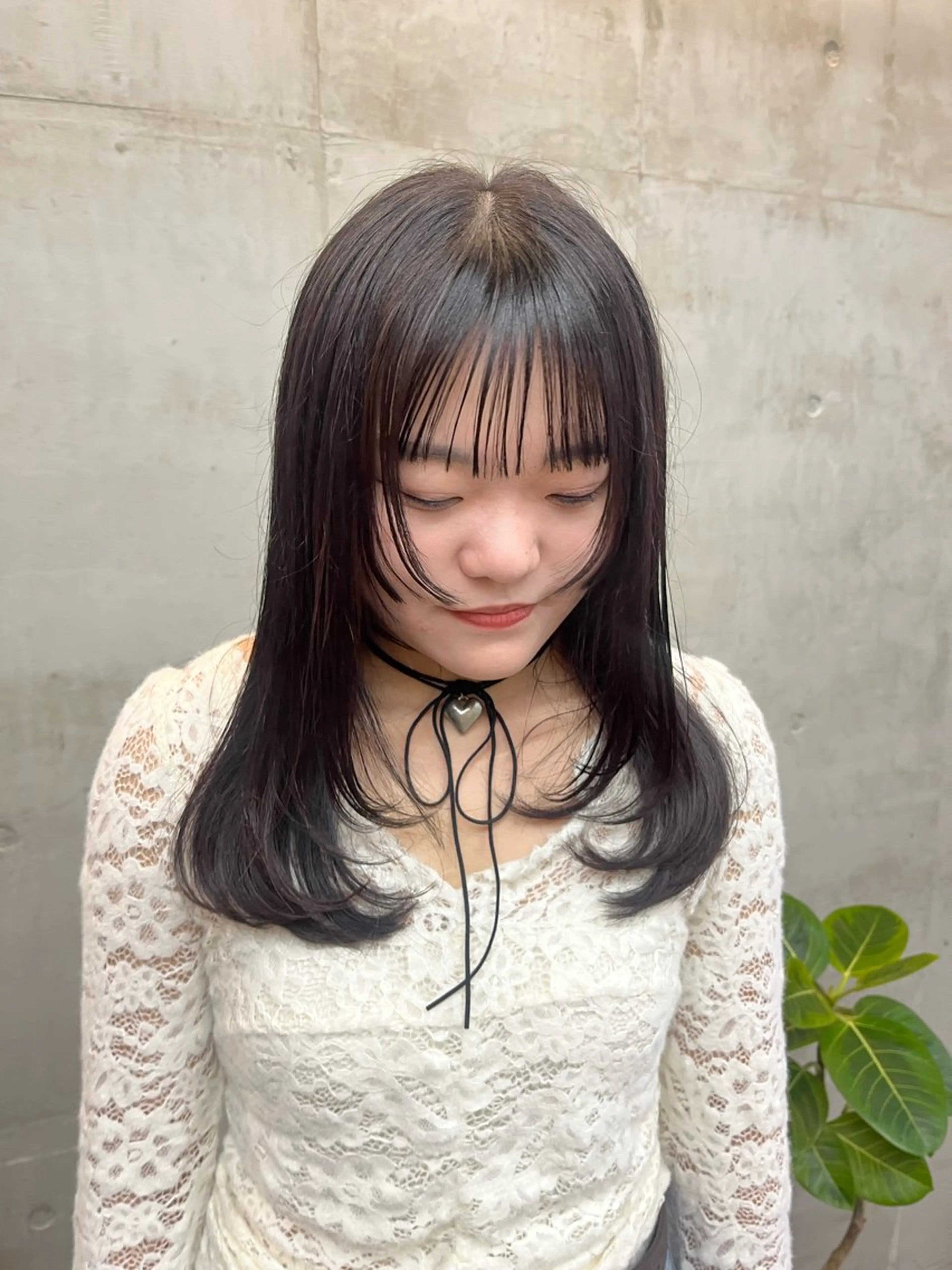 ミディアム 顔周りカット SALT WATER所属・🤎𝐌𝐚𝐨⌇ お悩み解決美容師🤎のヘアスタイル