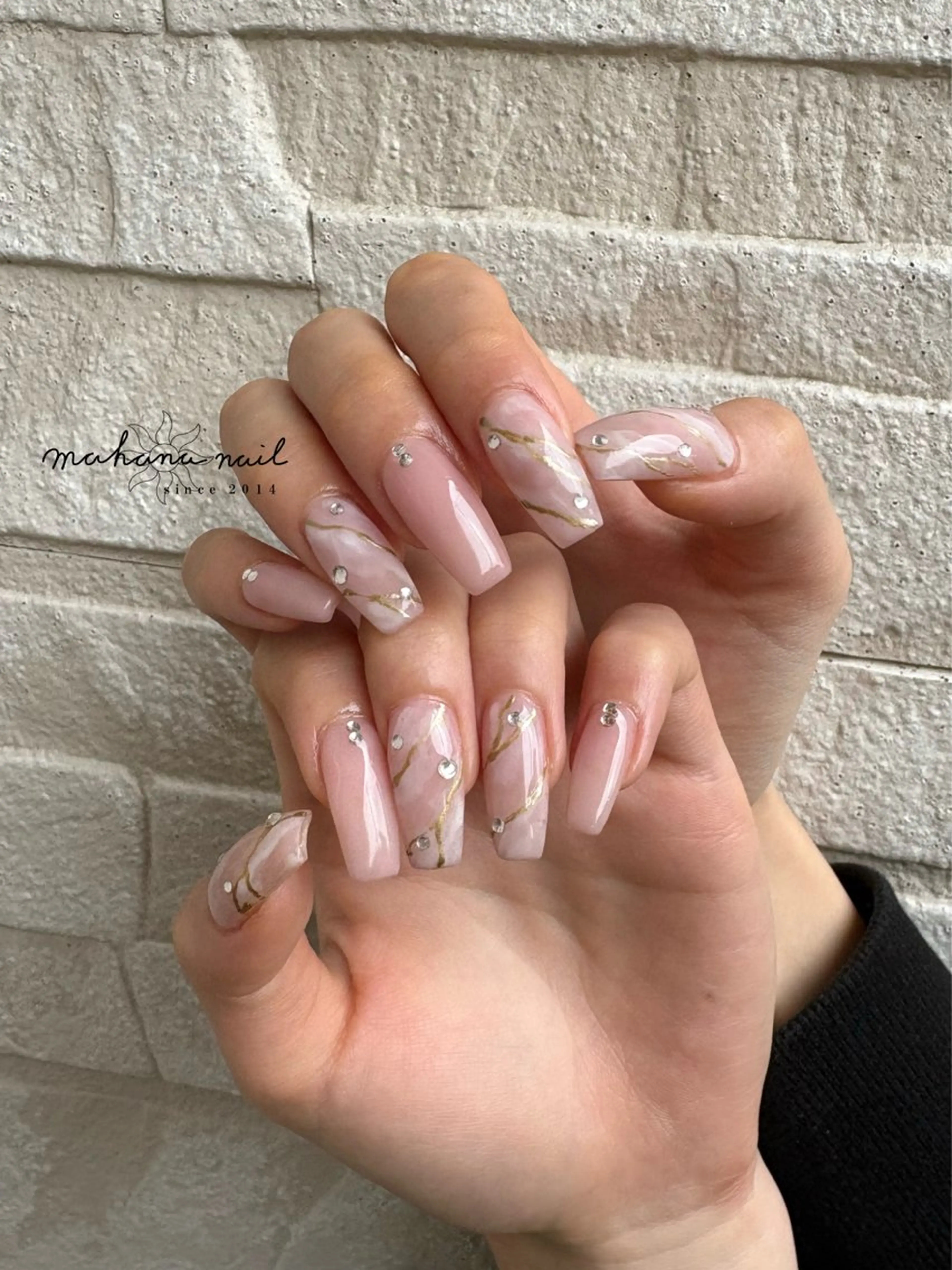 ネイル ロングネイル ハンドネイル mahana nailのネイルデザイン