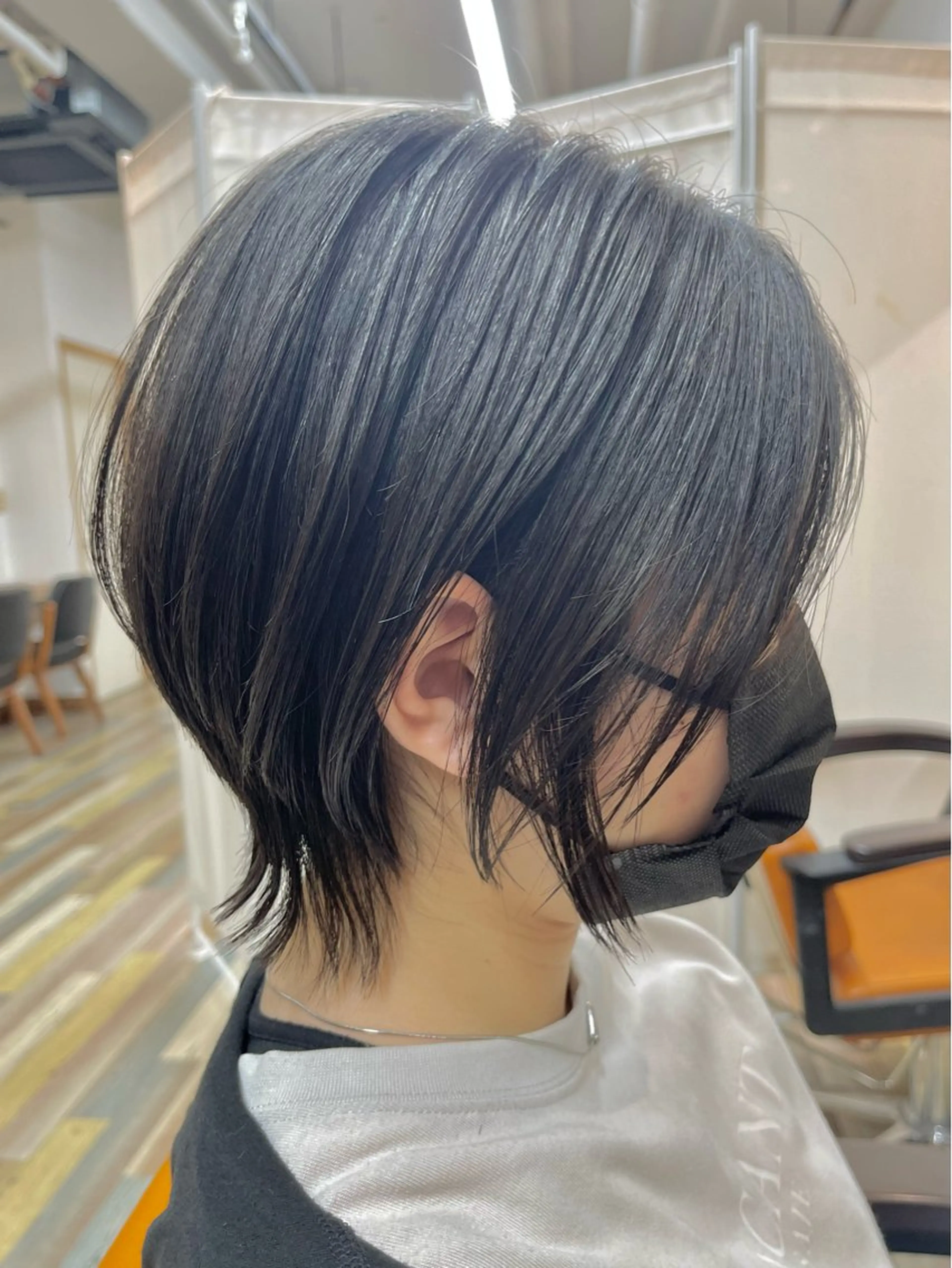 ショート 野田頭 心🌿/ボブ レイヤー/艶カラーのヘアスタイル