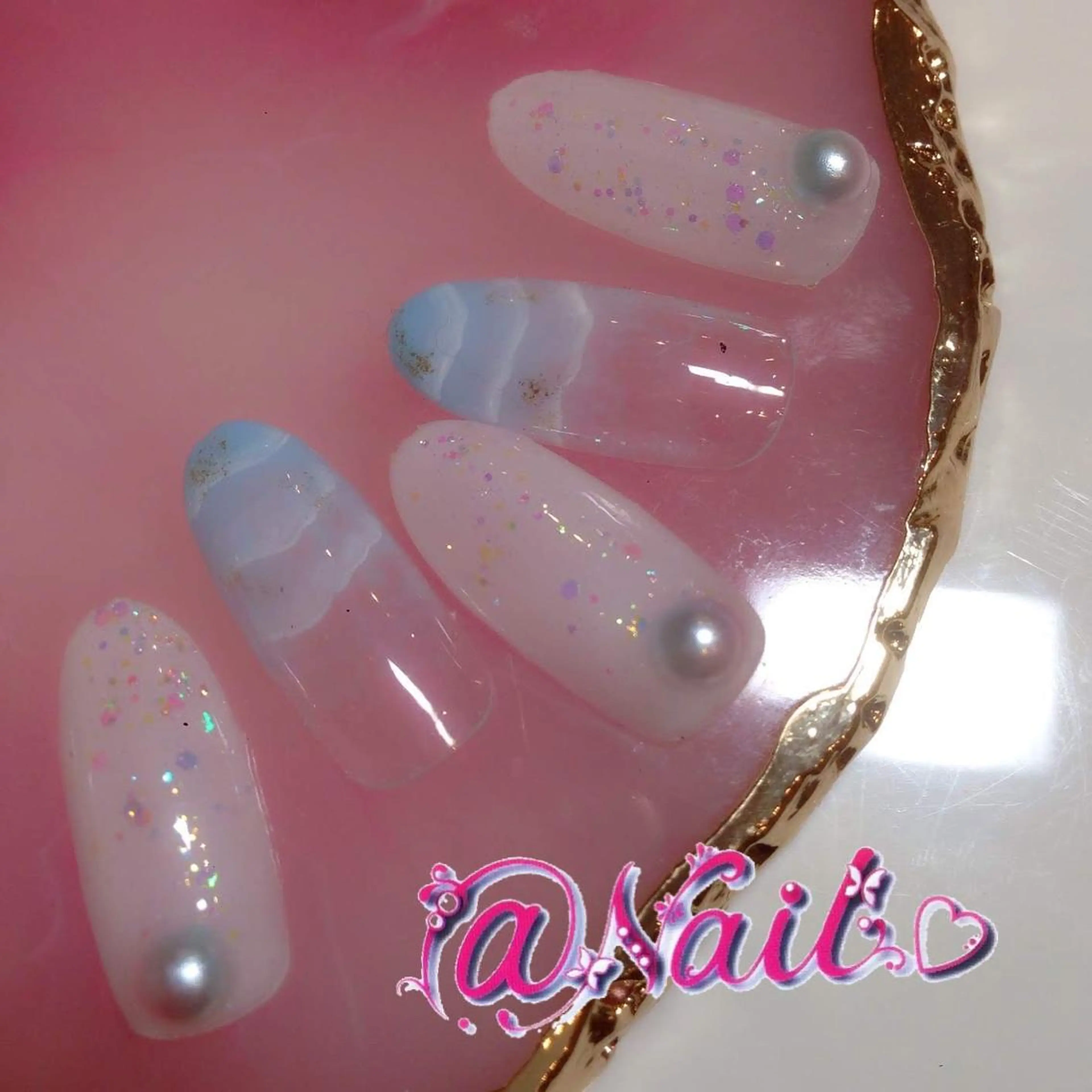 ネイル ネイルチップ 小尾 栞のネイルデザイン