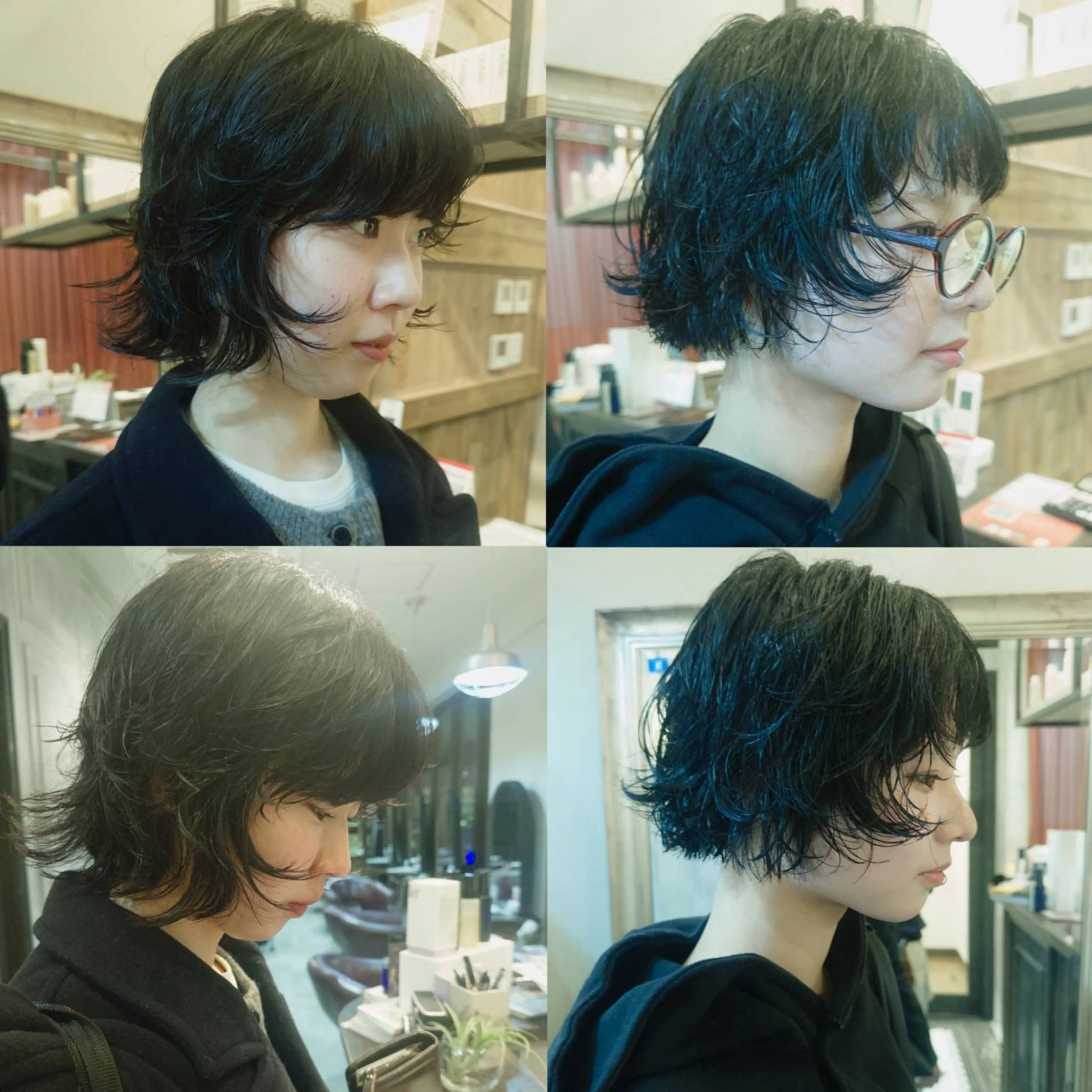 ショート パーマ カット パーマ ぱる/透明感カラー パーマ/カットのヘアスタイル