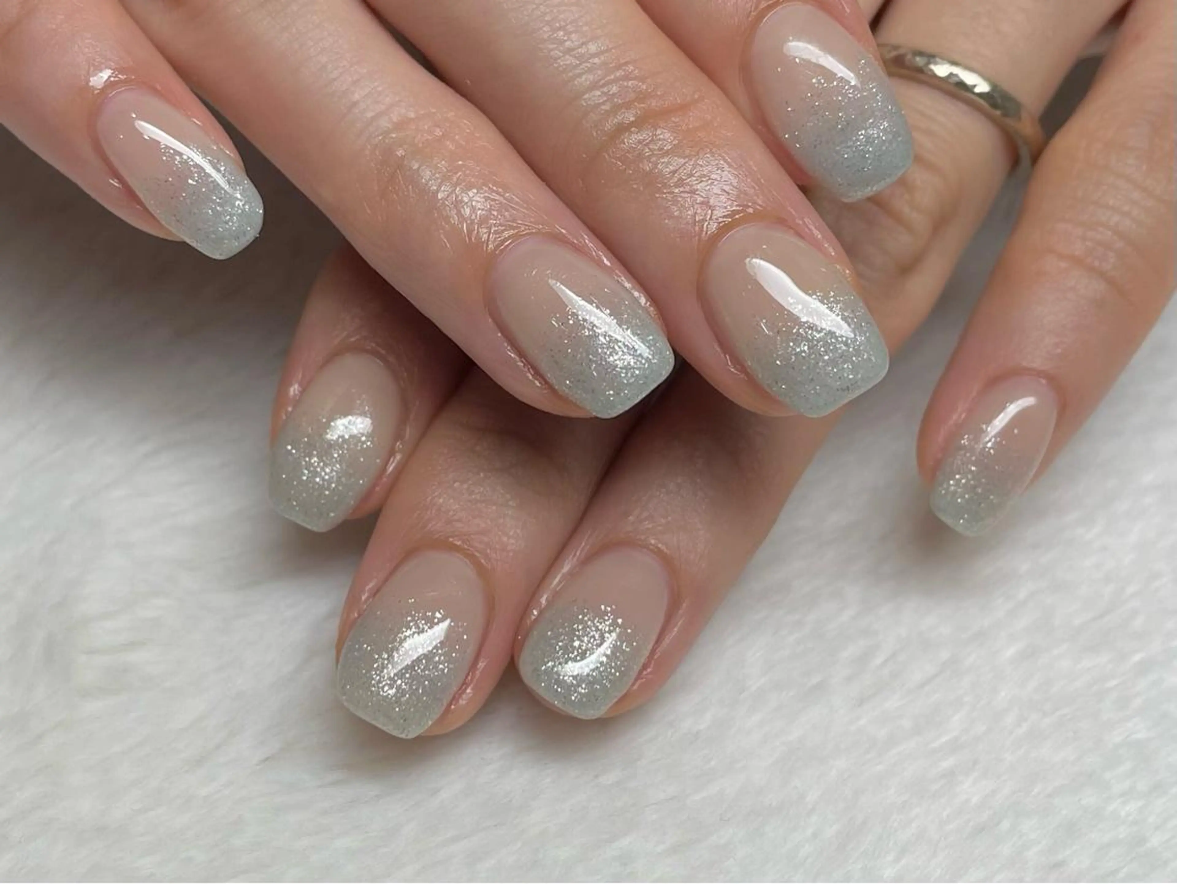 ネイル グラデーション ラメ(グリッター) ラメグラデーション riri-nail Rie Endoのネイルデザイン