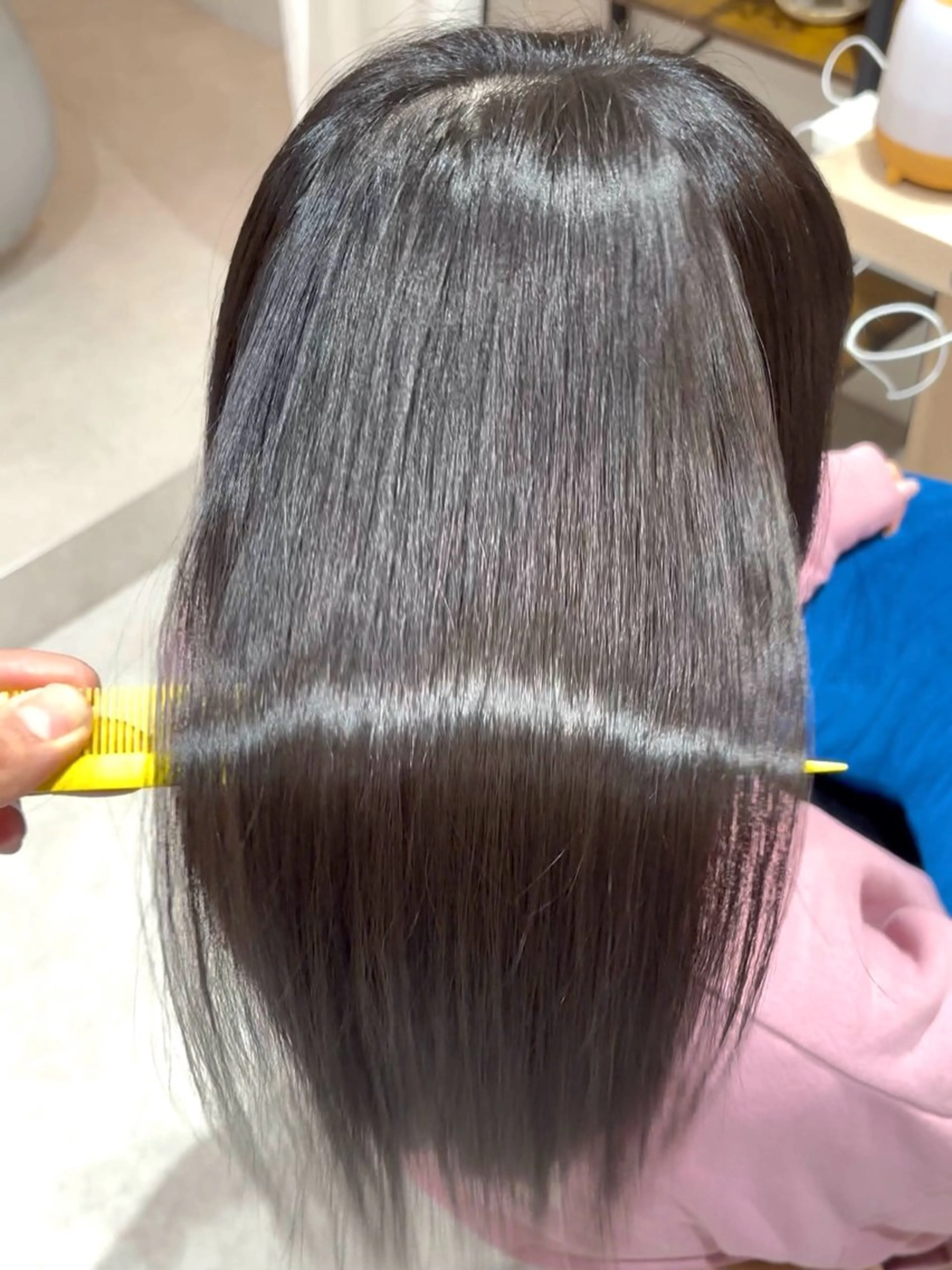 セミロング 縮毛矯正 縮毛矯正 endo susumuのヘアスタイル