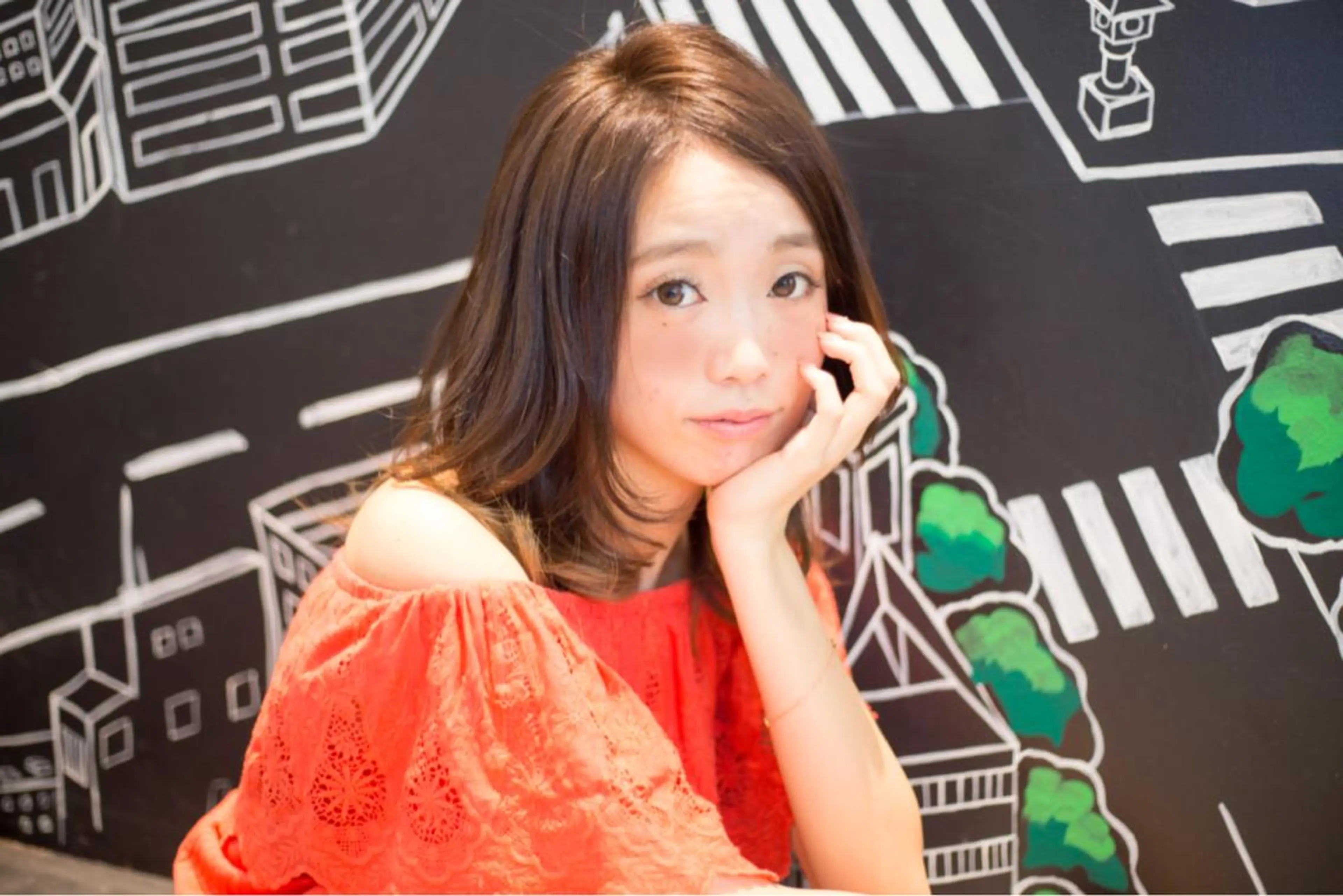 ミディアム セミロング ロング カラー Re:ta Hair 飯田淳平のヘアスタイル