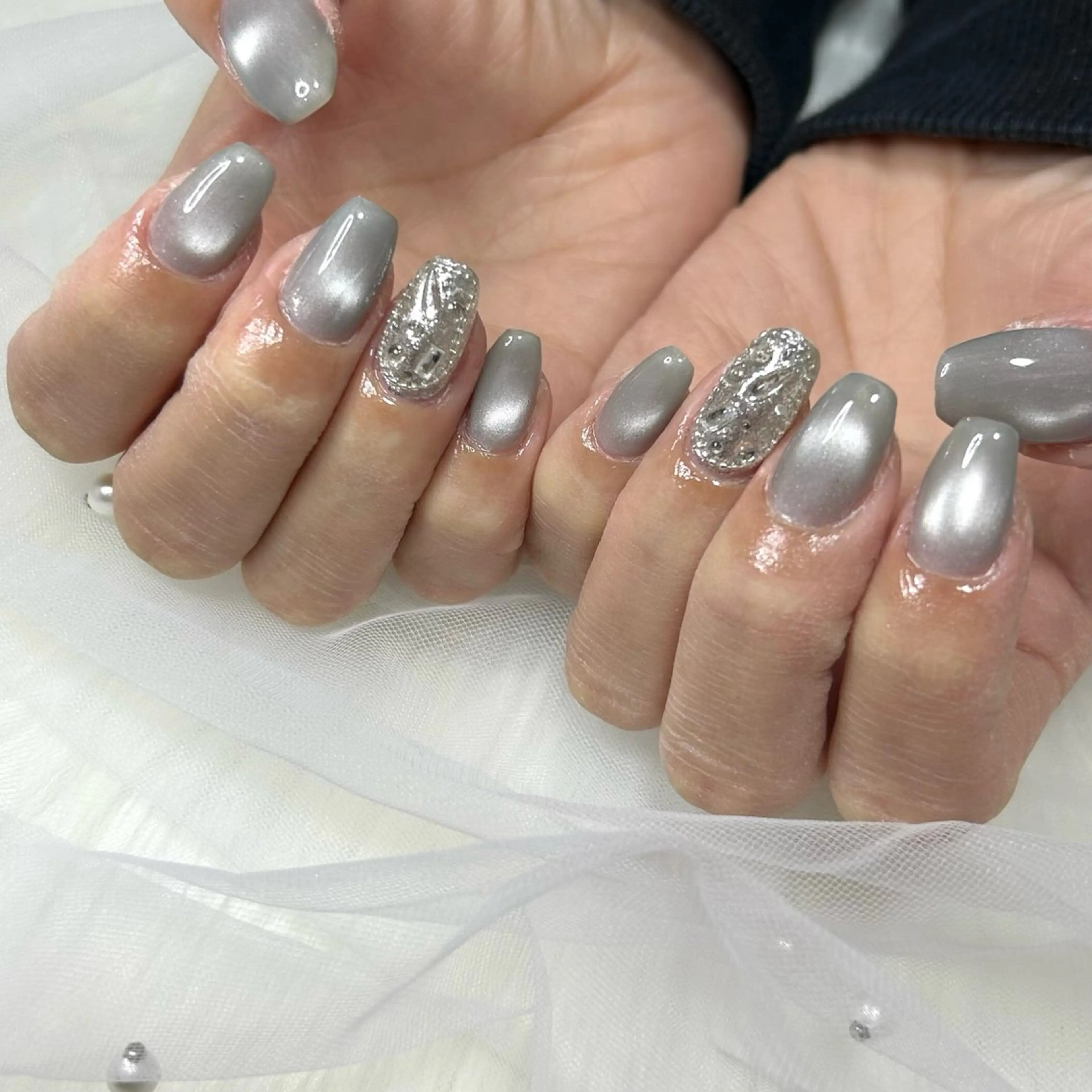ネイル マグネットネイル ハンドネイル nailsalon_ riri♡のネイルデザイン