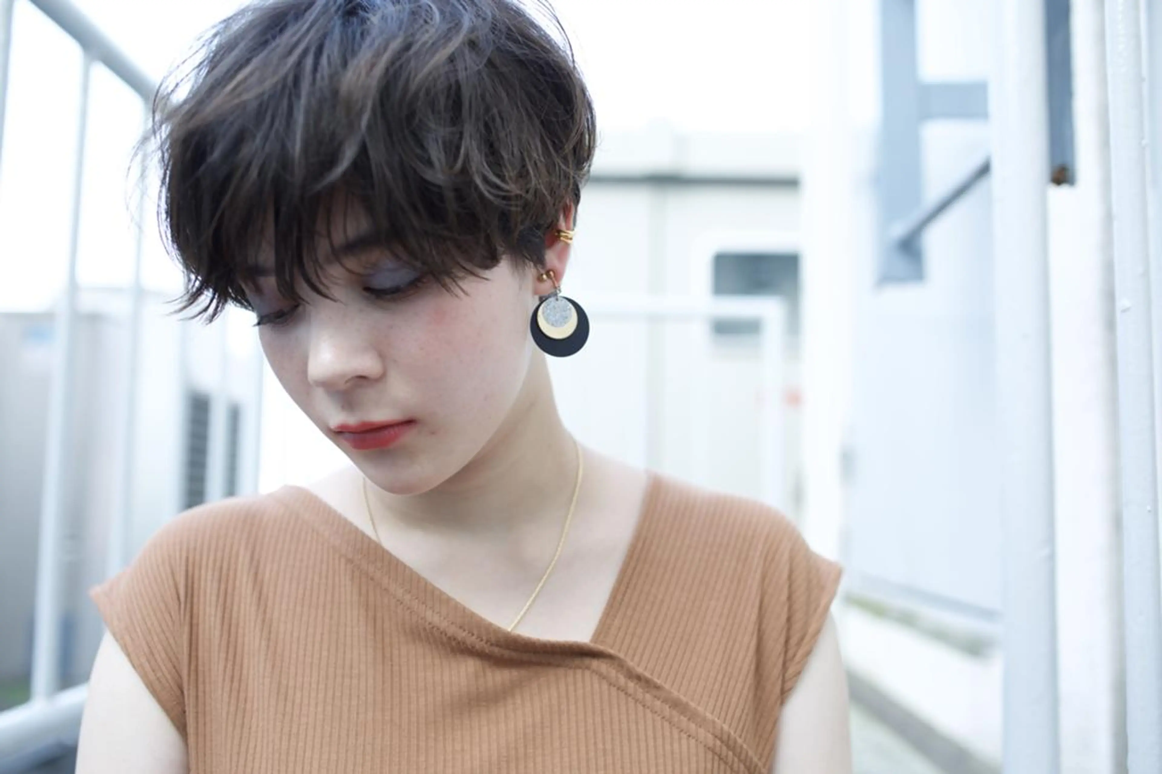 ショート カラー パーマ ヘアアレンジ 大久保寿高✨ なりたい色を叶える✨のヘアスタイル