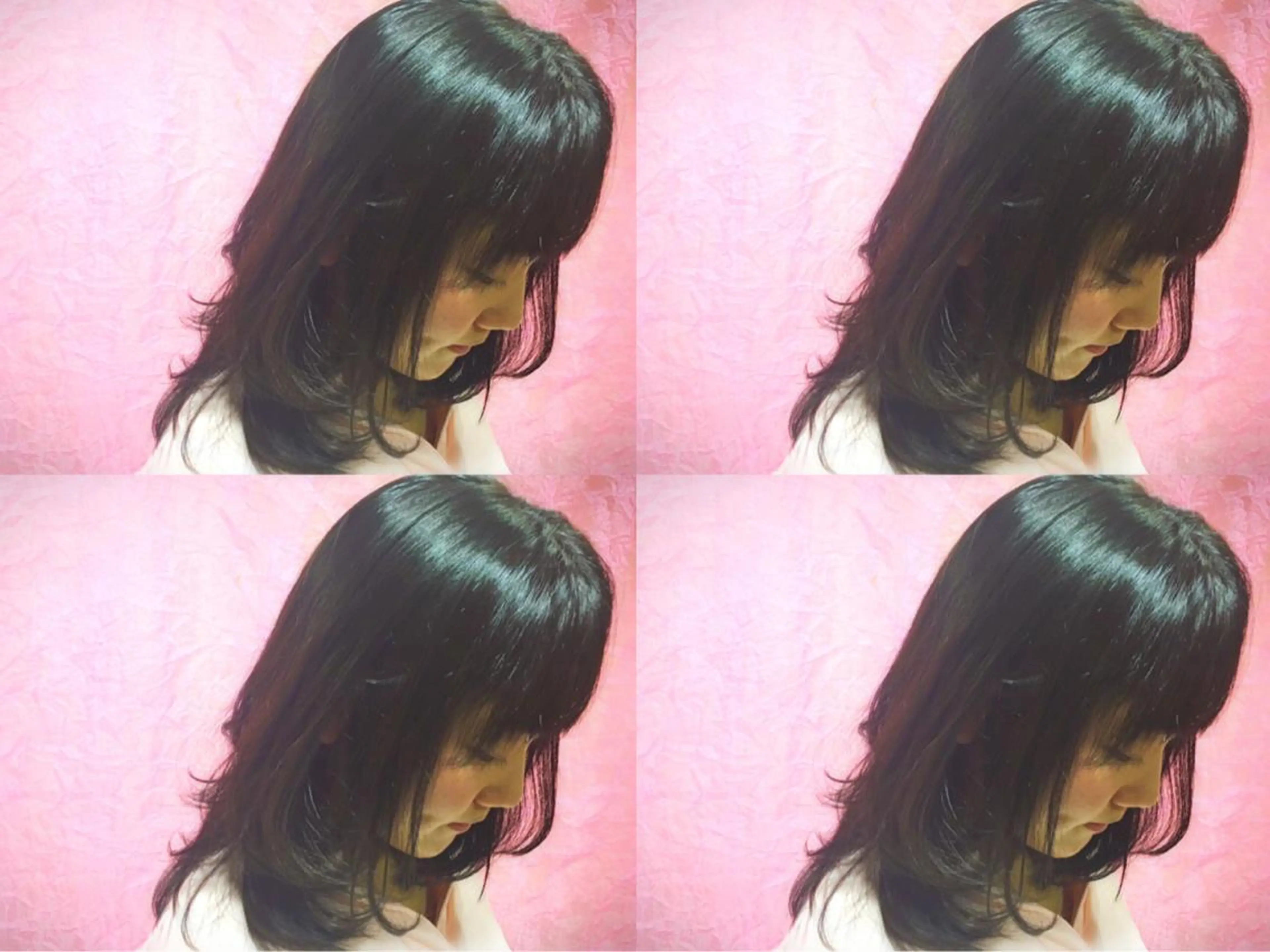 ミディアム セミロング カラー boutique misakiのヘアスタイル