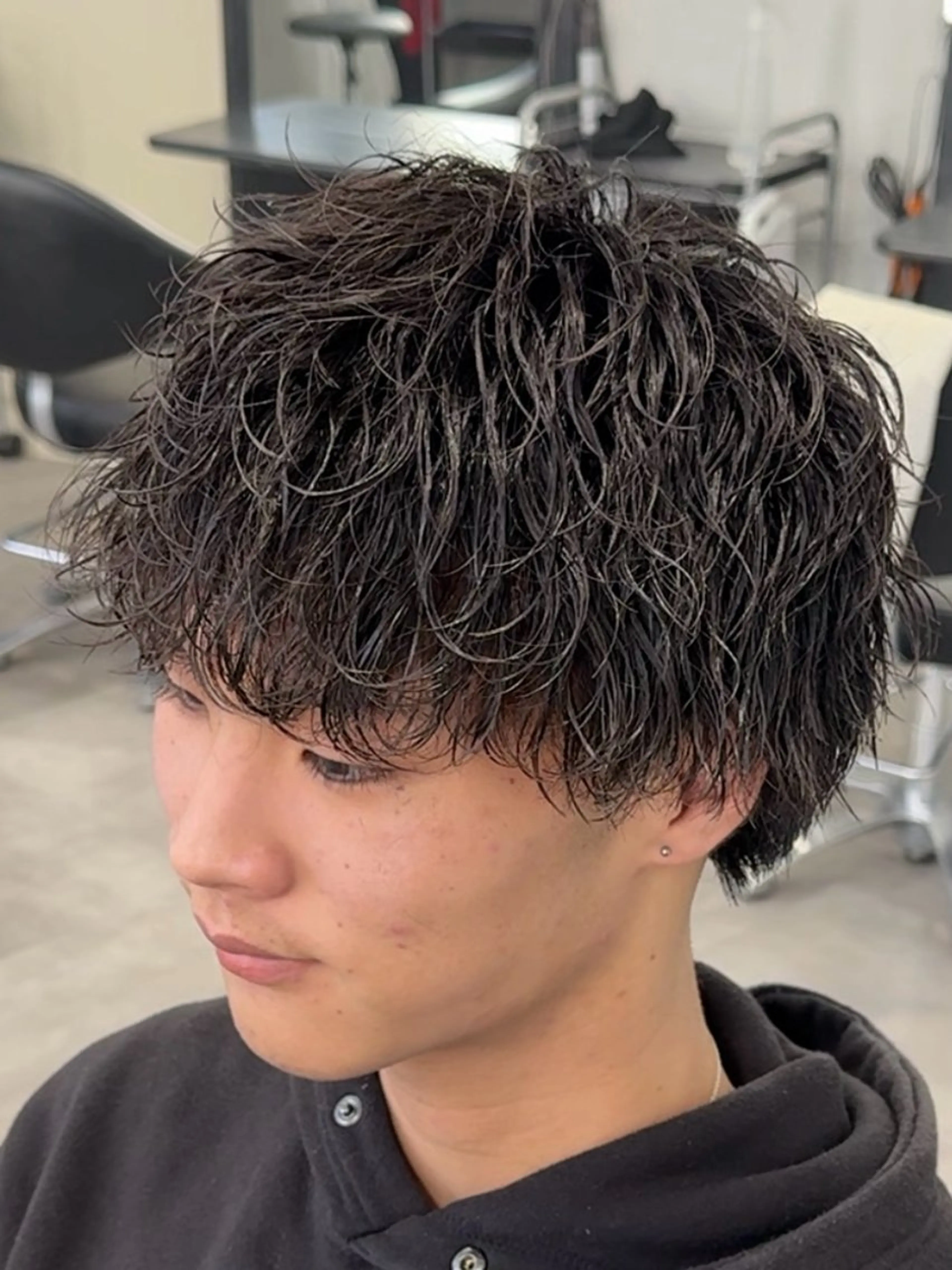 ショート カット パーマ 高橋 昂大のヘアスタイル