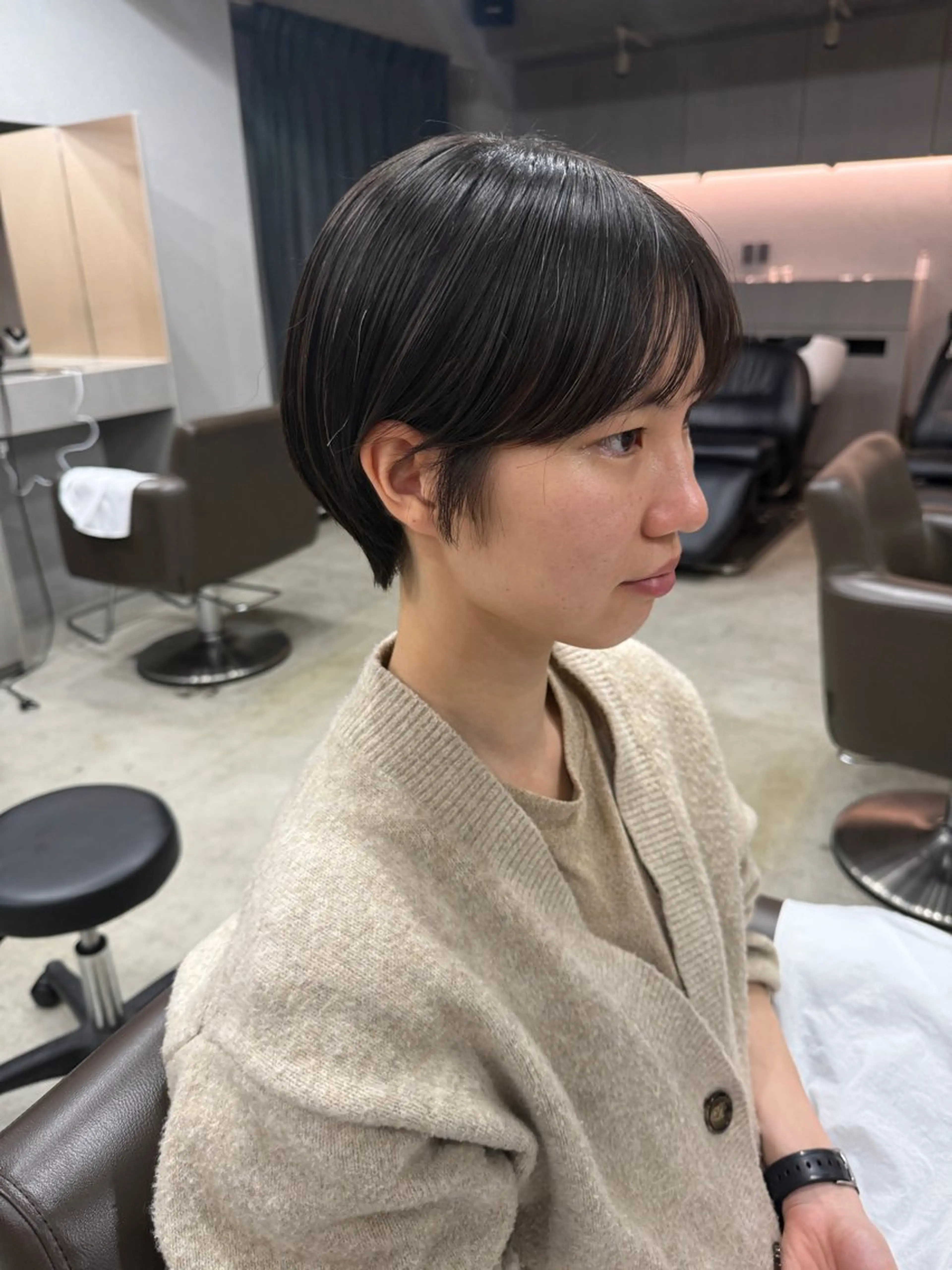 ショート カラー カット ヘアカラー トリートメント 表参道🌿赤み消し カラー/チナツのヘアスタイル