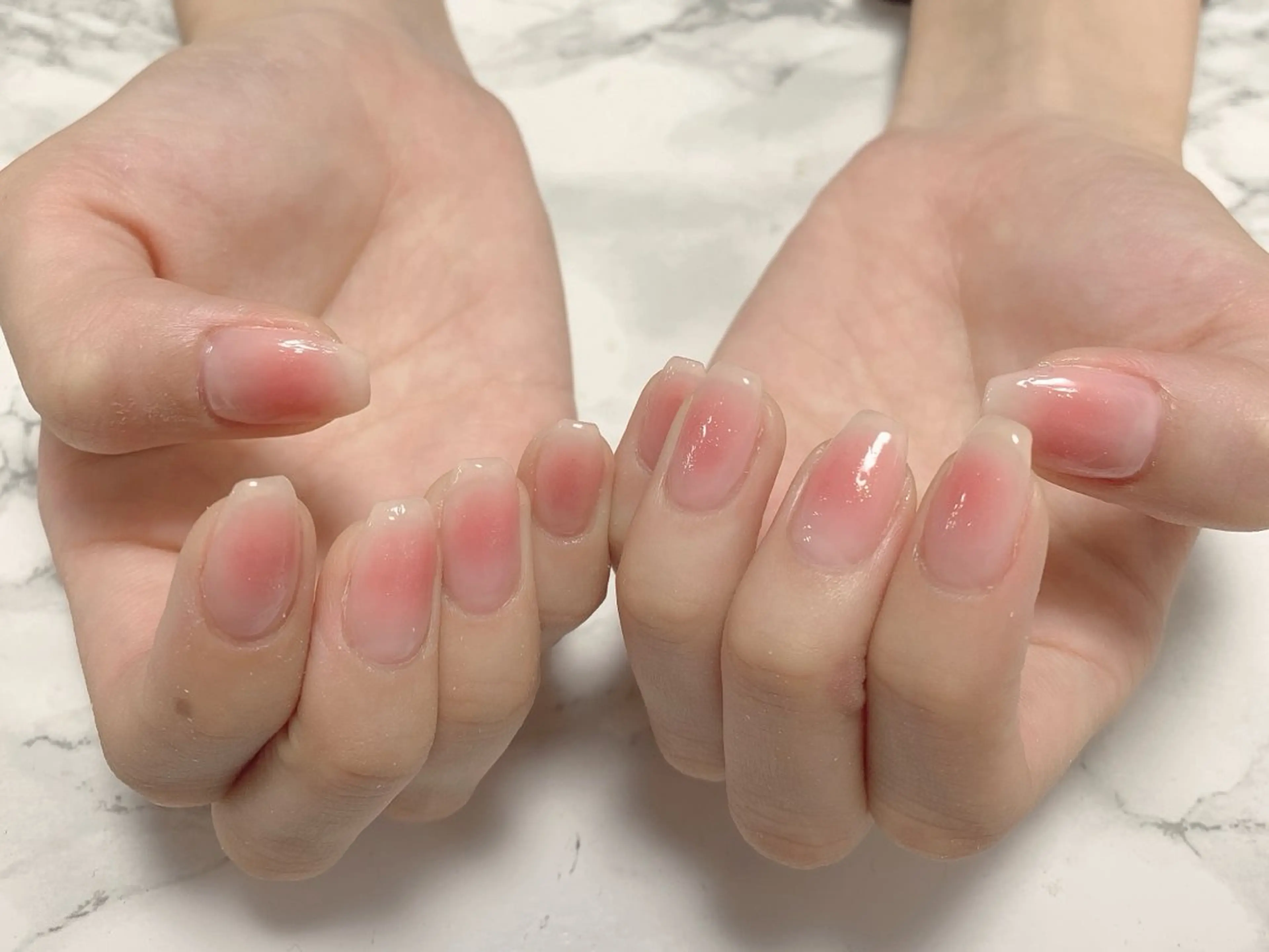 ネイル ハンドネイル はな💎ネイル ワンホン、長さ出しのネイルデザイン