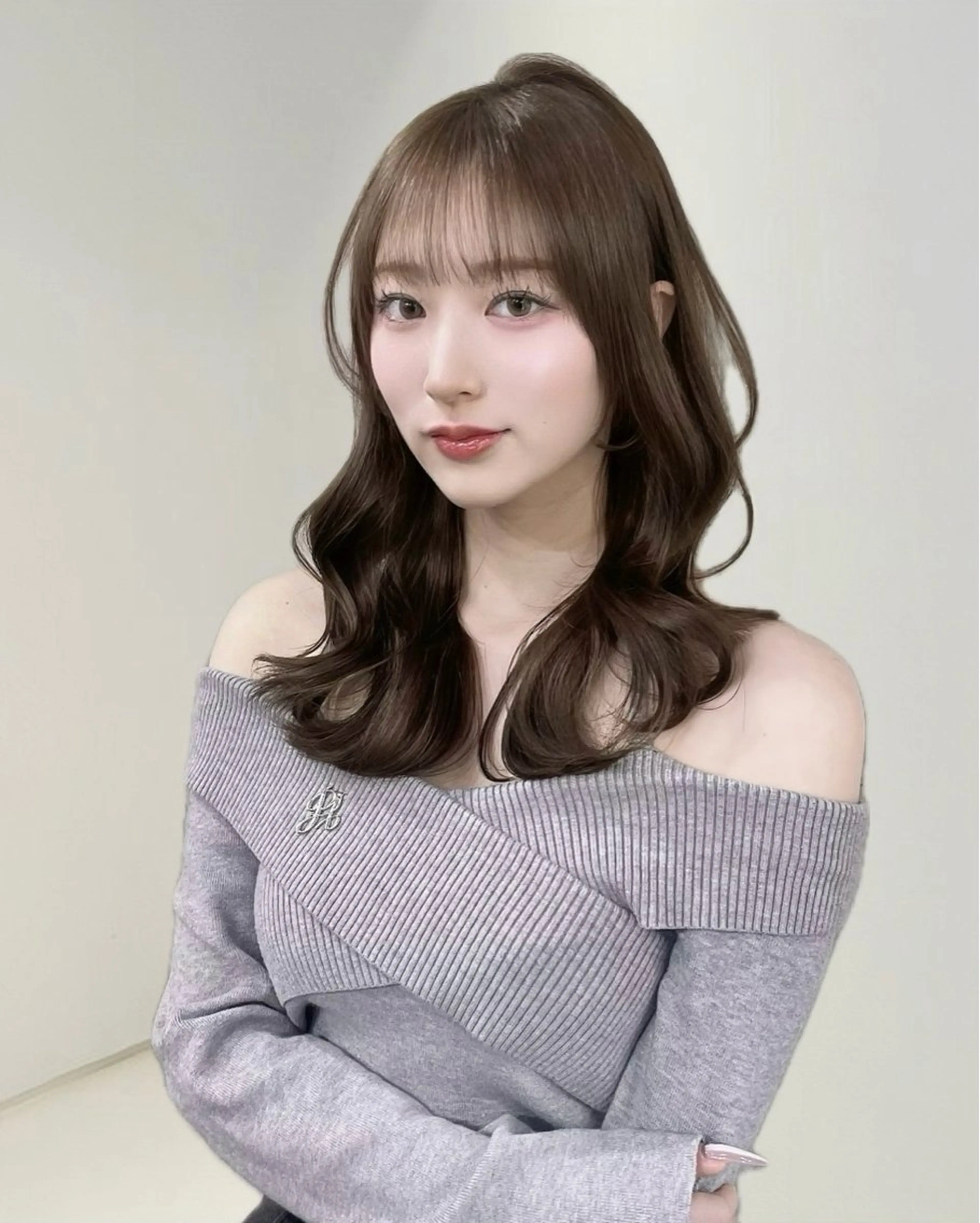 ロング カラー カット ヘアカラー トリートメント MIRAC所属・Ryoichi⛓️ 韓国ヘア/ハイトーンのヘアスタイル