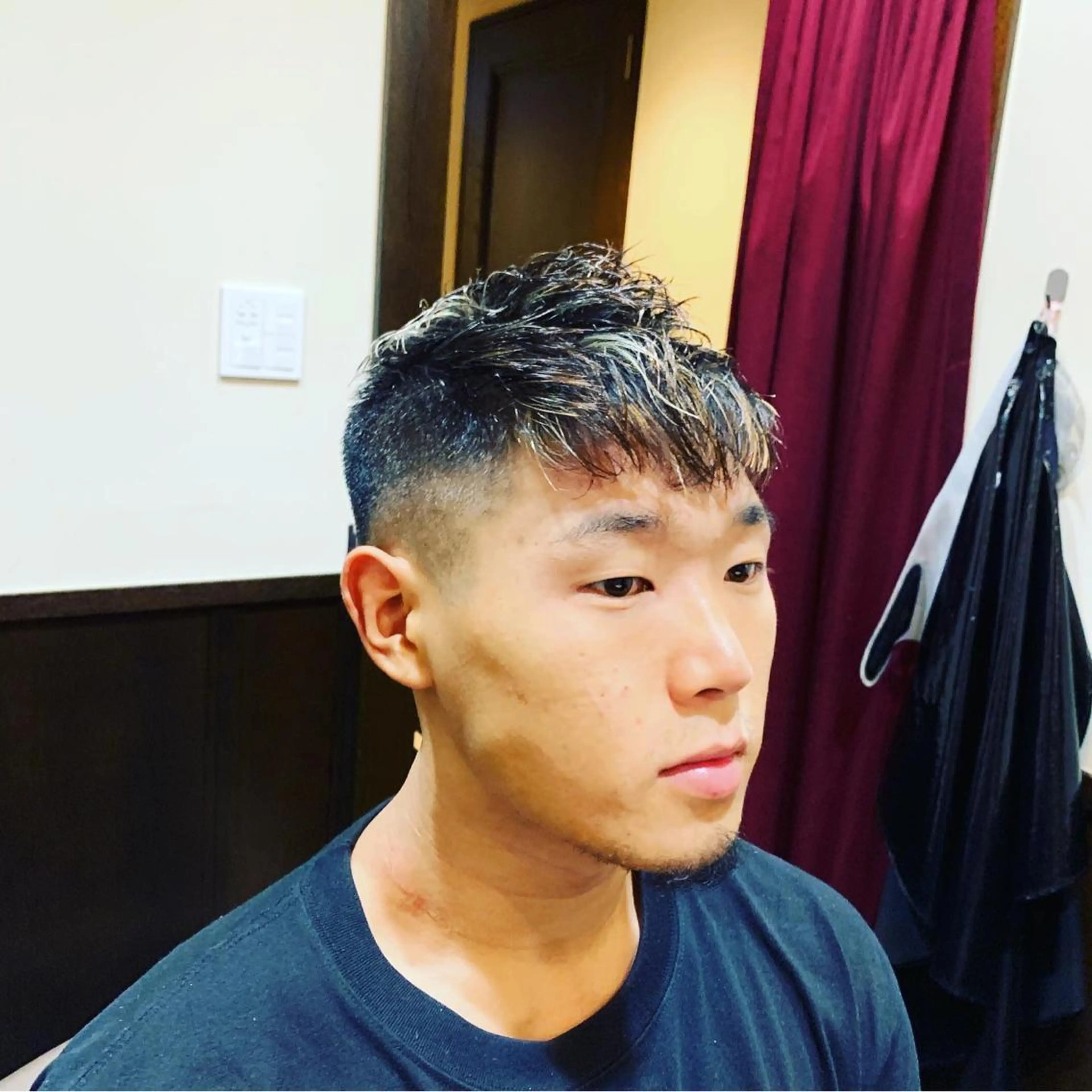 ショート カラー メンズ ヒロ銀座 バーバーショップ神楽坂所属・ひらお あおとのヘアスタイル