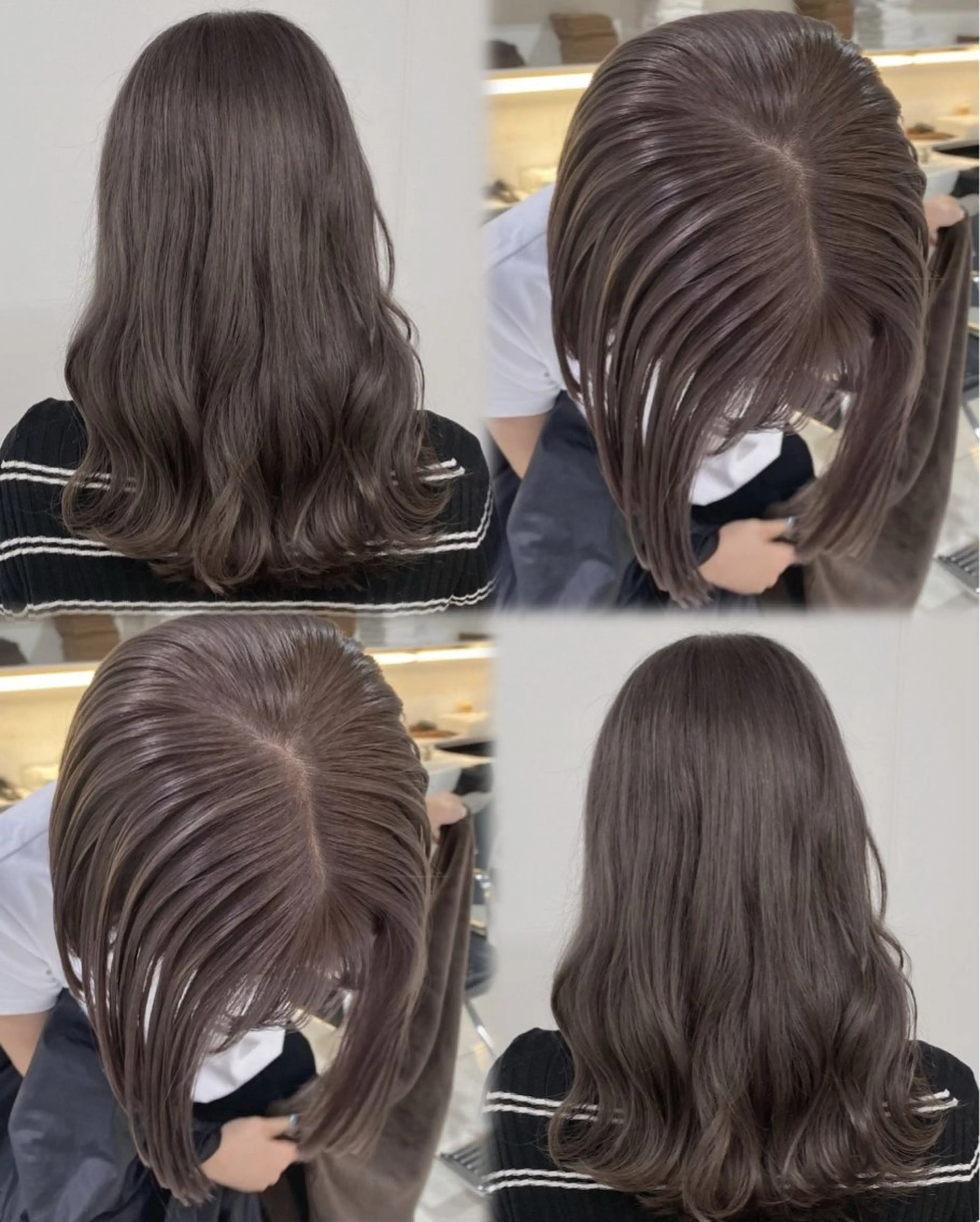 カラー 透明感カラー グレージュ/あいのヘアスタイル