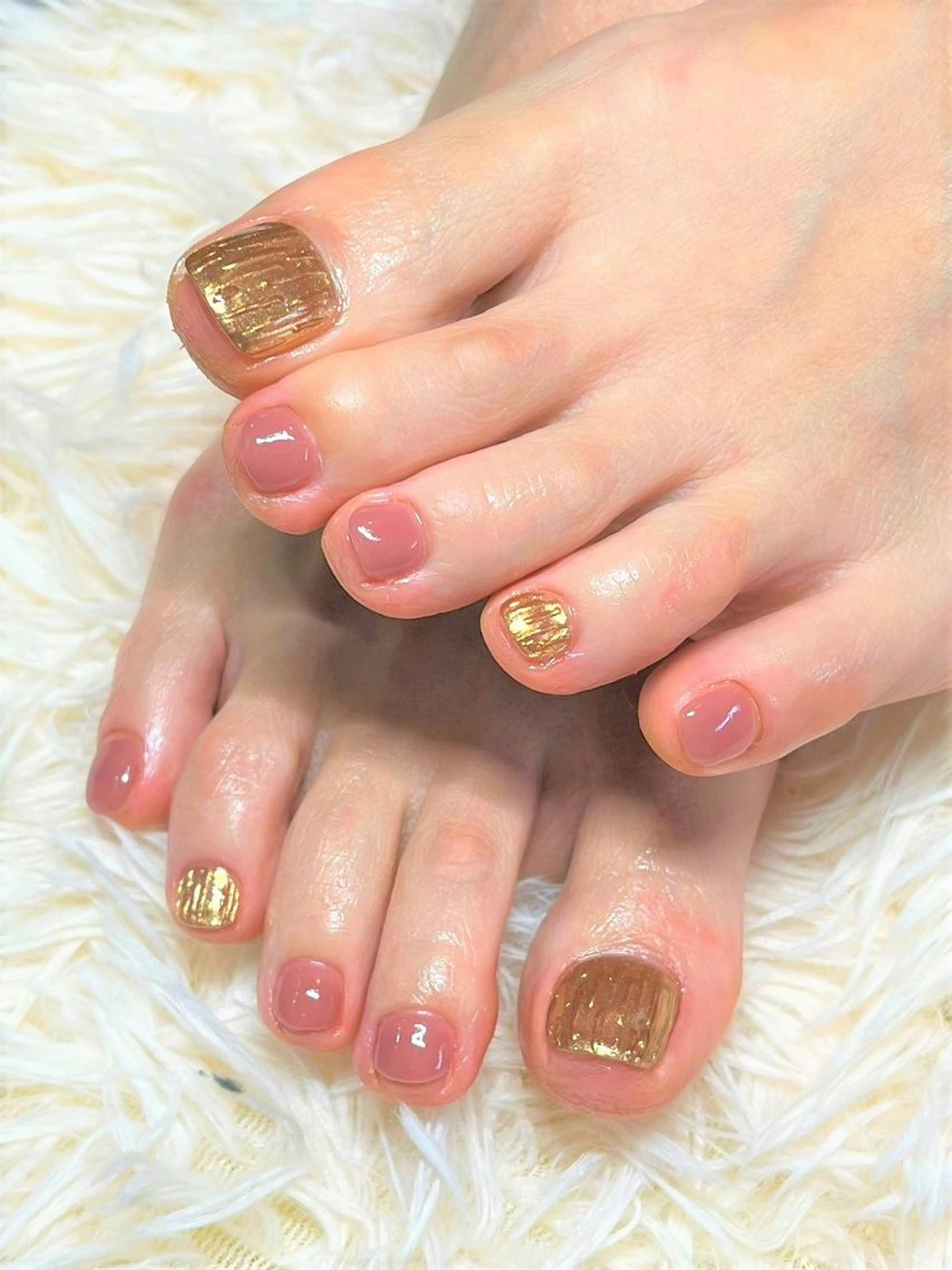 【定額フットネイル】☆シンプルコース☆￥8300予約の際に、オフ(あり、なし)・補強、長さ出し(本数)等お伝え下さいの写真