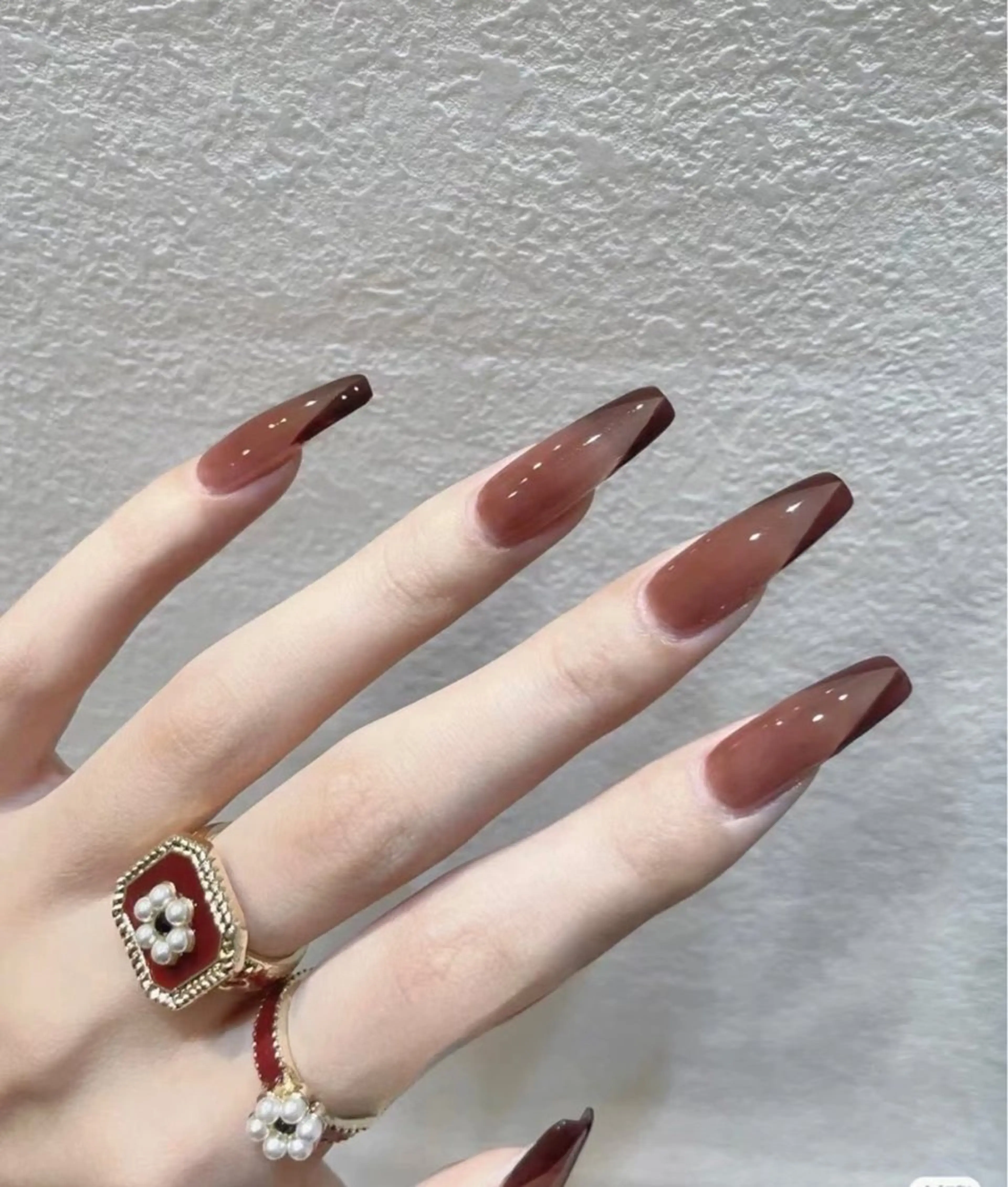 ネイル ハンドネイル 花花 ネイルサロンのネイルデザイン