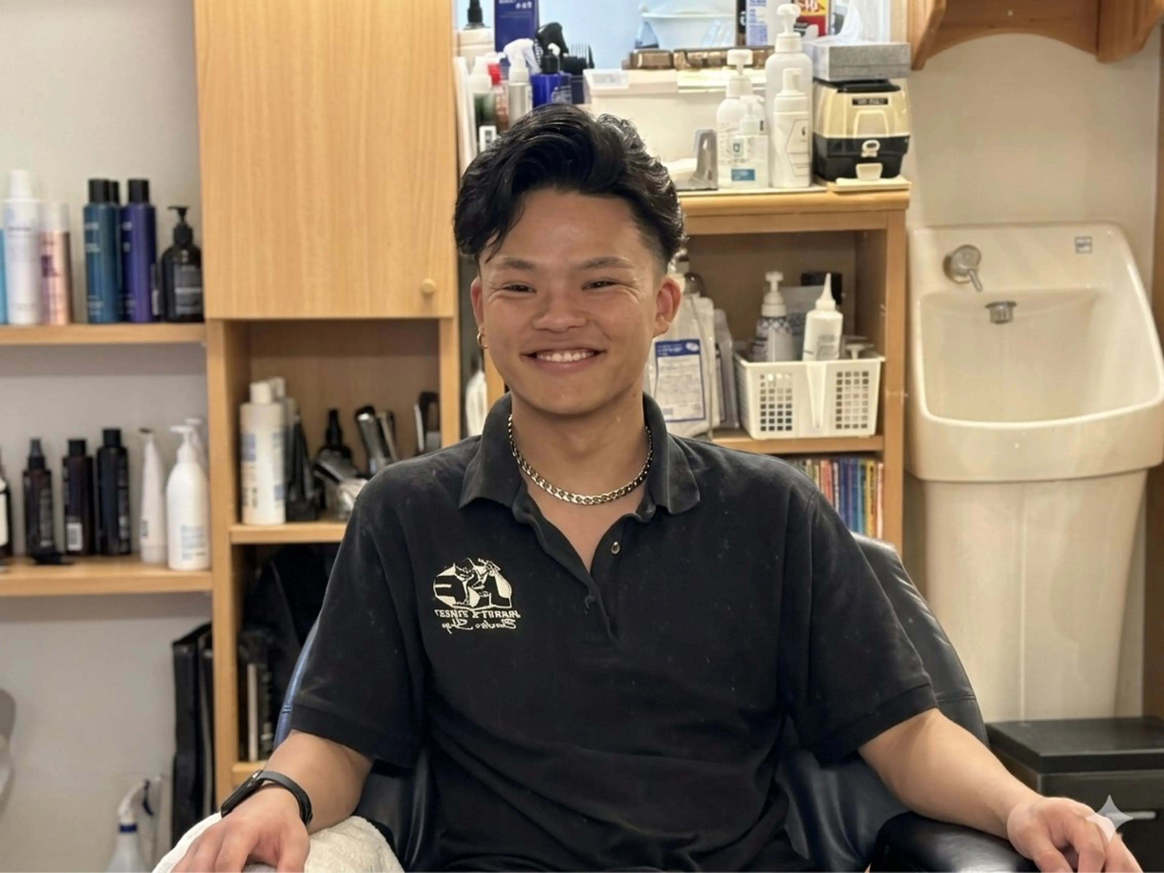 ショート メンズ 堤 楽歩のヘアスタイル