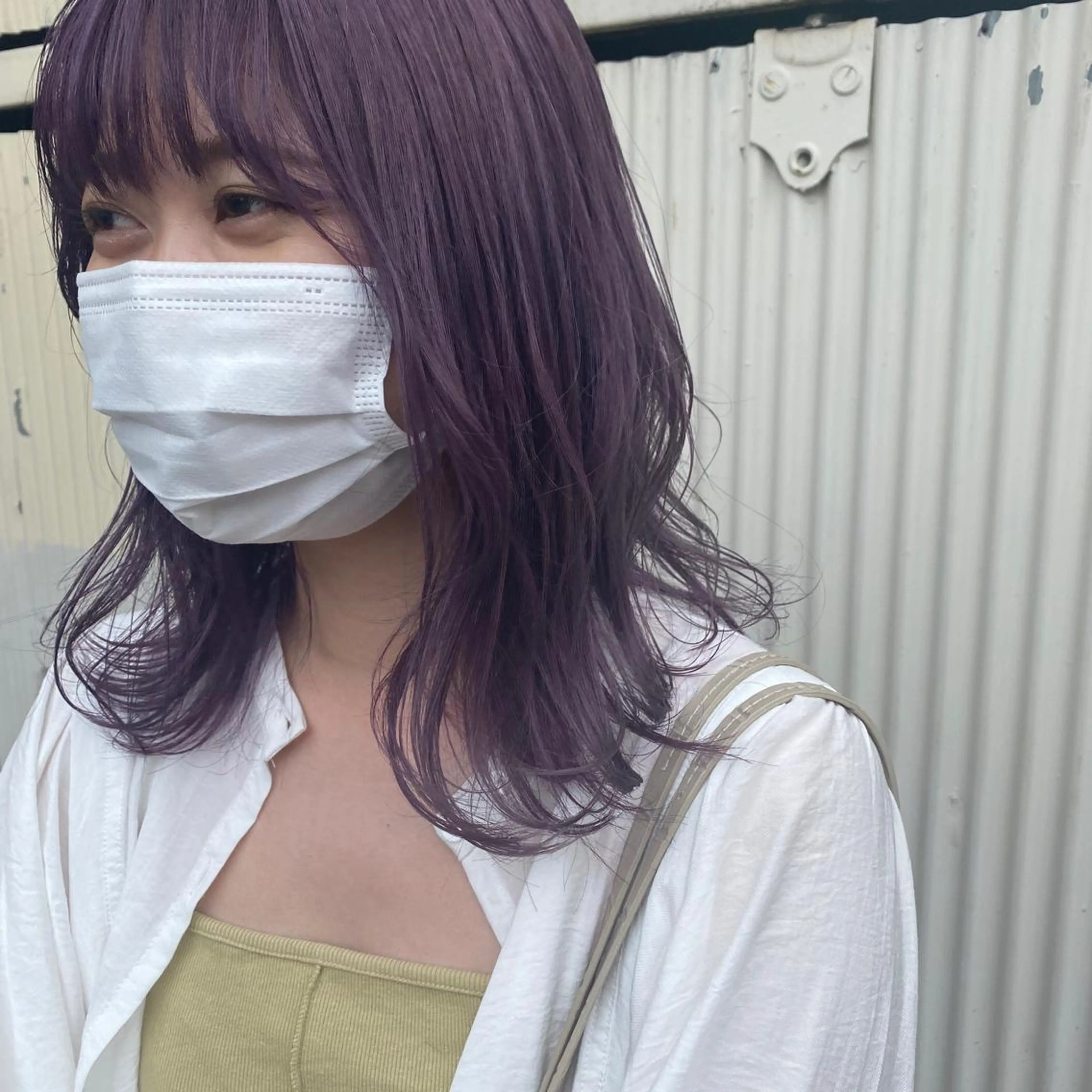 カラー ラベンダーカラー hair room caro所属・くぎた とわのヘアスタイル