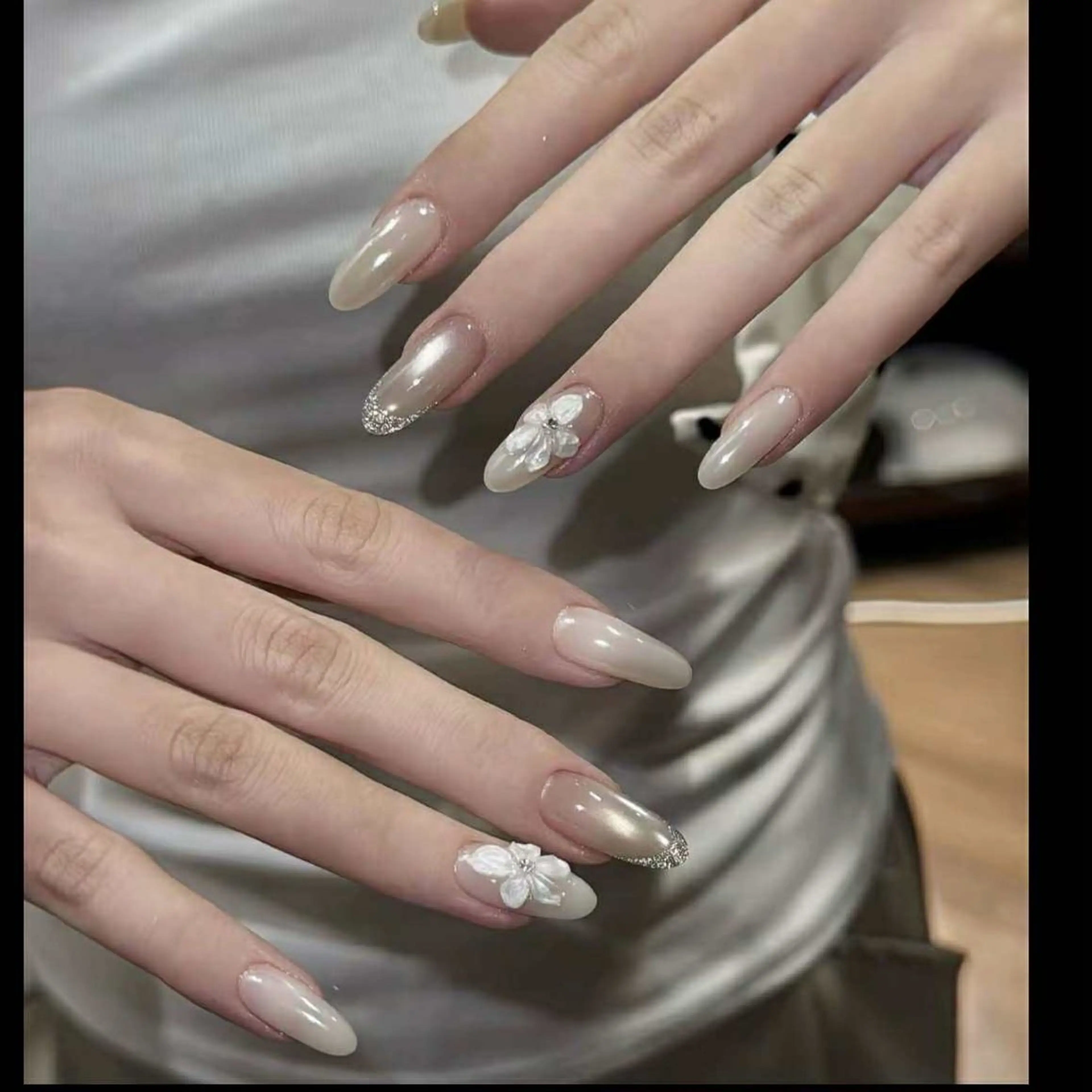 ネイル 長さ出し フットネイル ジェルネイル 韓国ネイル マグネットネイル ハンドネイル YMT NailStudioのネイルデザイン