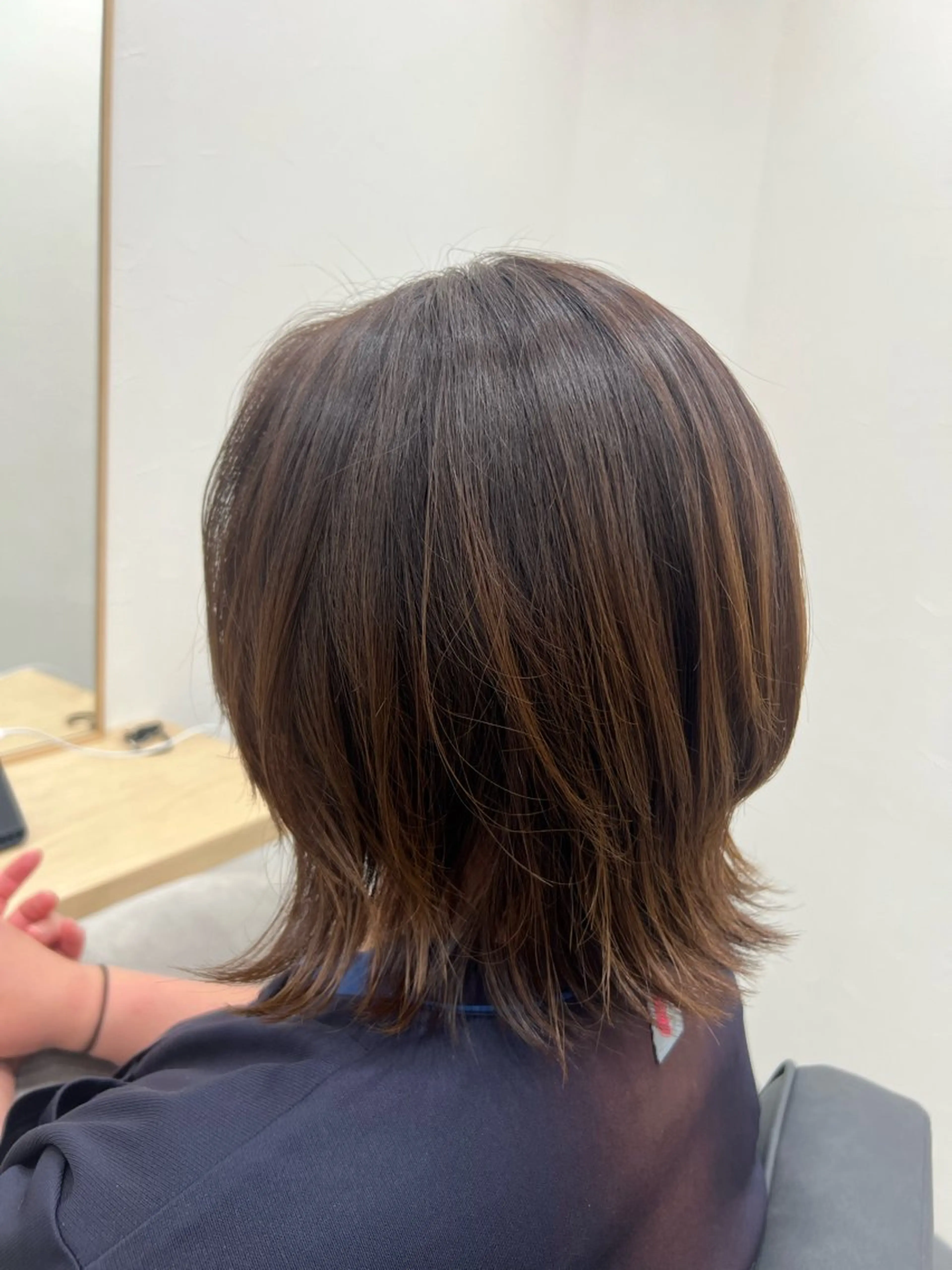 ミディアム ボブ くびれヘア 疋田 伽菜子のヘアスタイル