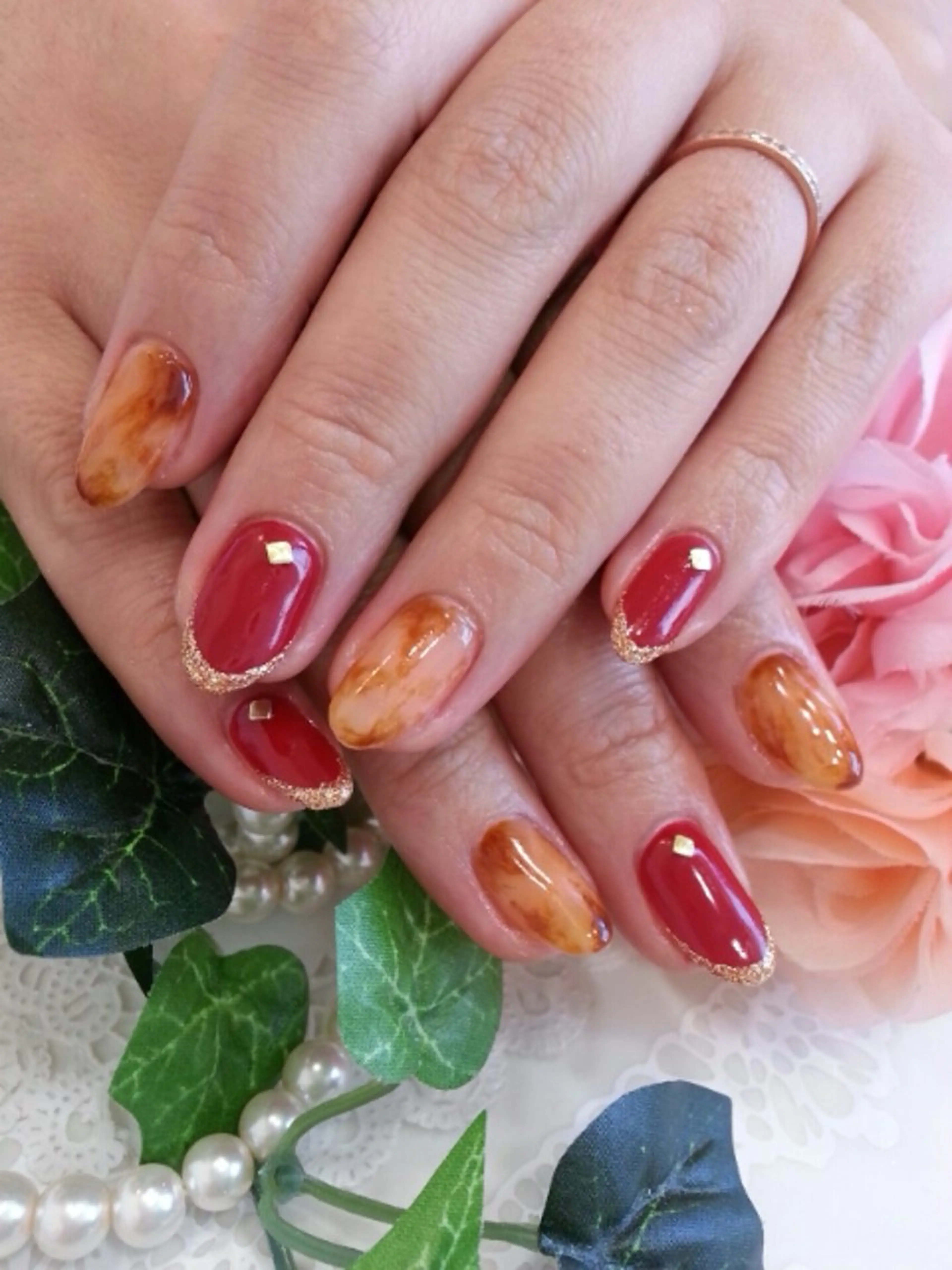 ネイル ジェルネイル ハンドネイル nailsalon MINERVAのネイルデザイン