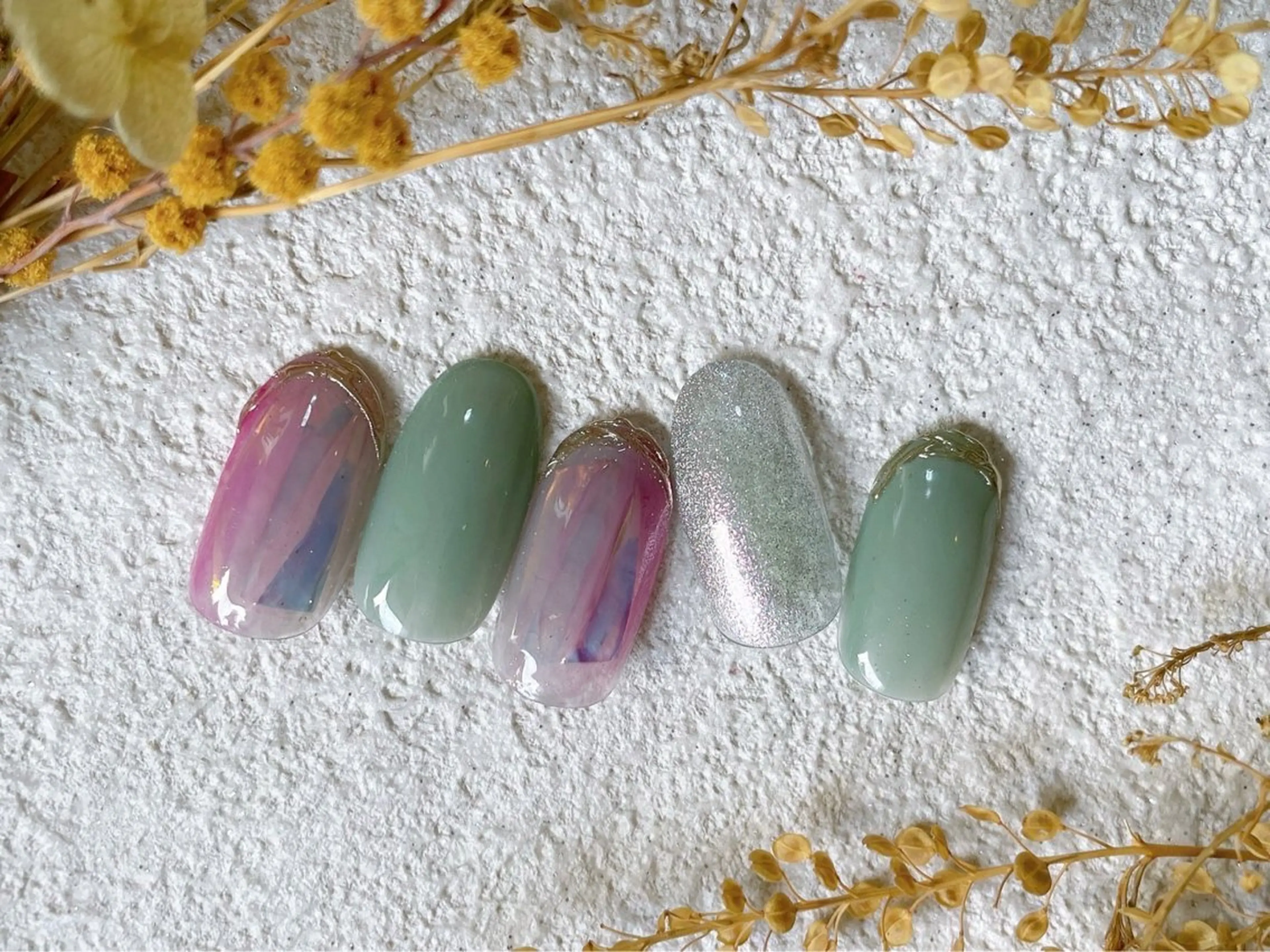 ネイル ジェルネイル 韓国ネイル メンズネイル パラジェル ブライダルネイル kiki nail たまプラーザのネイルデザイン