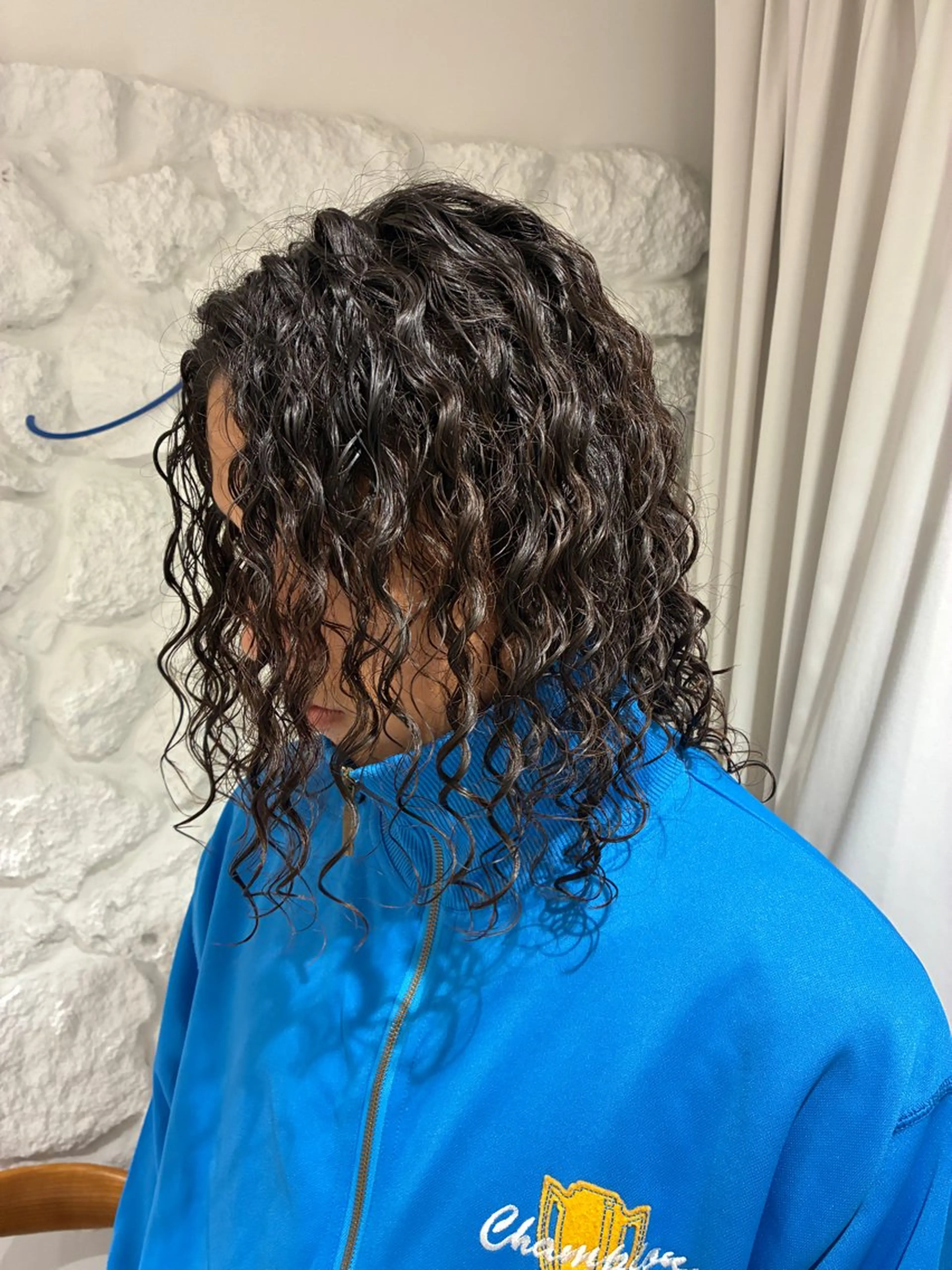 ロング パーマ ツイストスパイラルパーマ スパイラルパーマ カット FJ Kaminokeのヘアスタイル