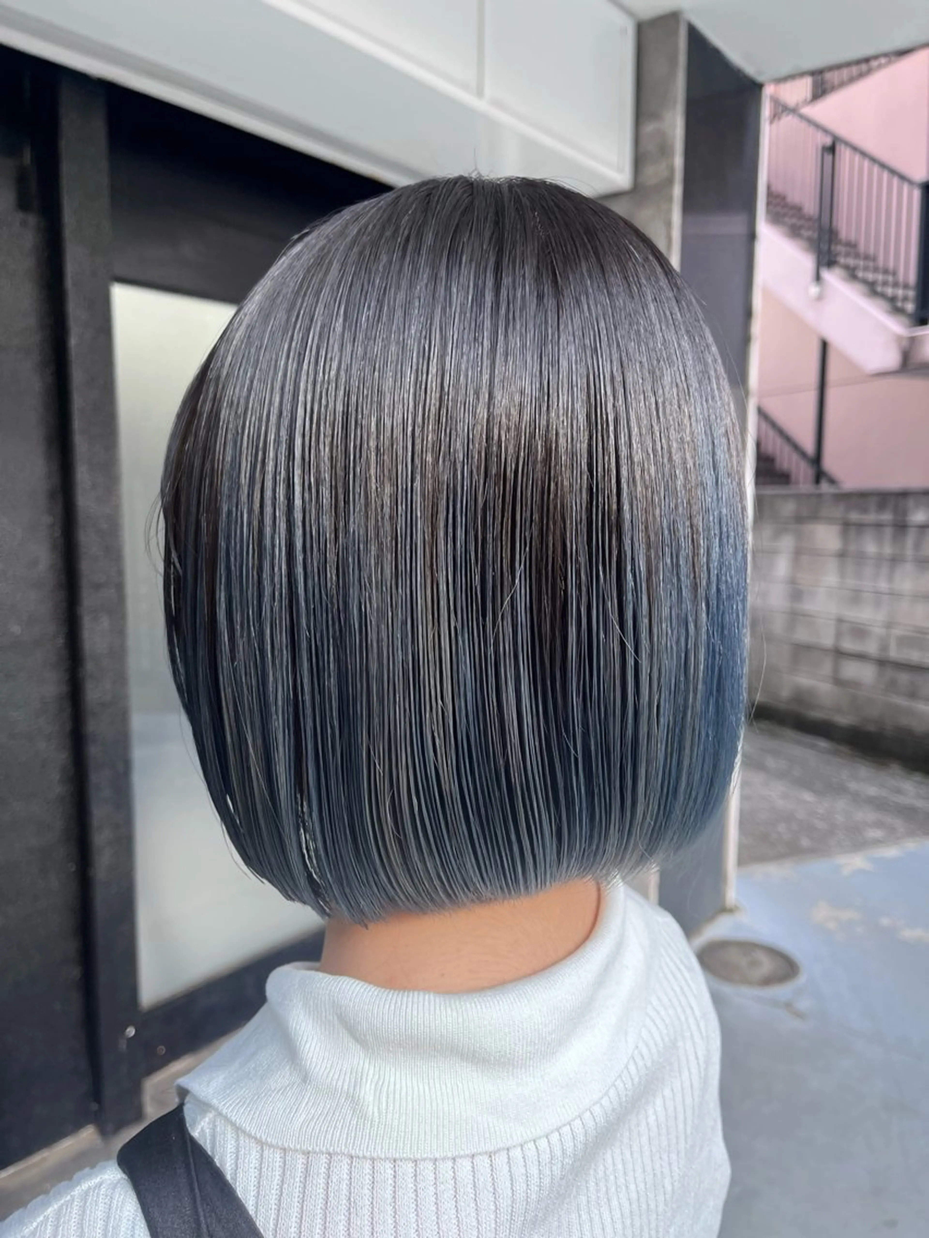 ミディアム カラー カット ヘアカラー トリートメント ハイトーン/韓国風/ 艶髪/吉祥寺のヘアスタイル