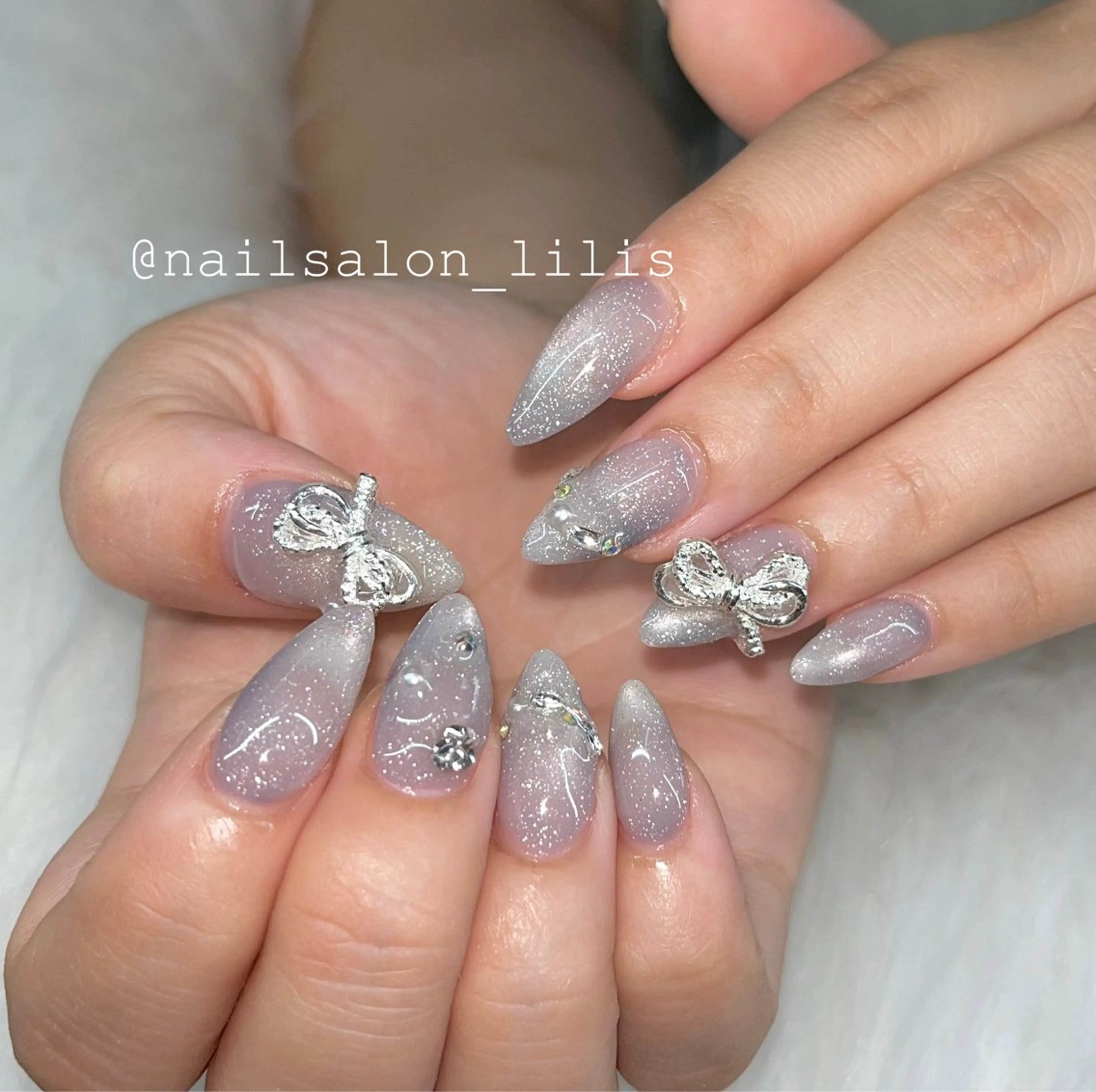 ネイル マグネットネイル ハンドネイル nailsalon Lilisのネイルデザイン