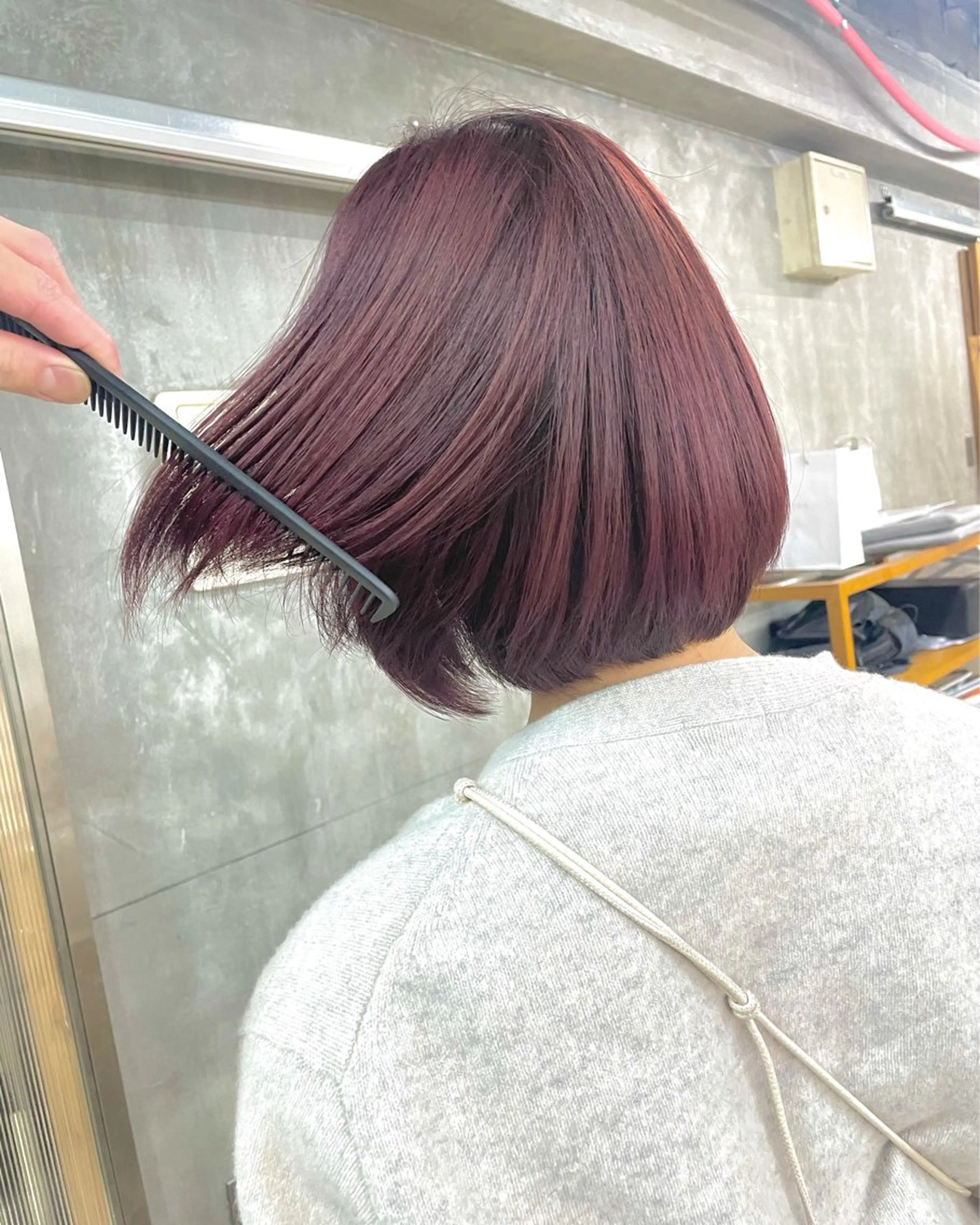 ミディアム カラー サトウ レンマのヘアスタイル