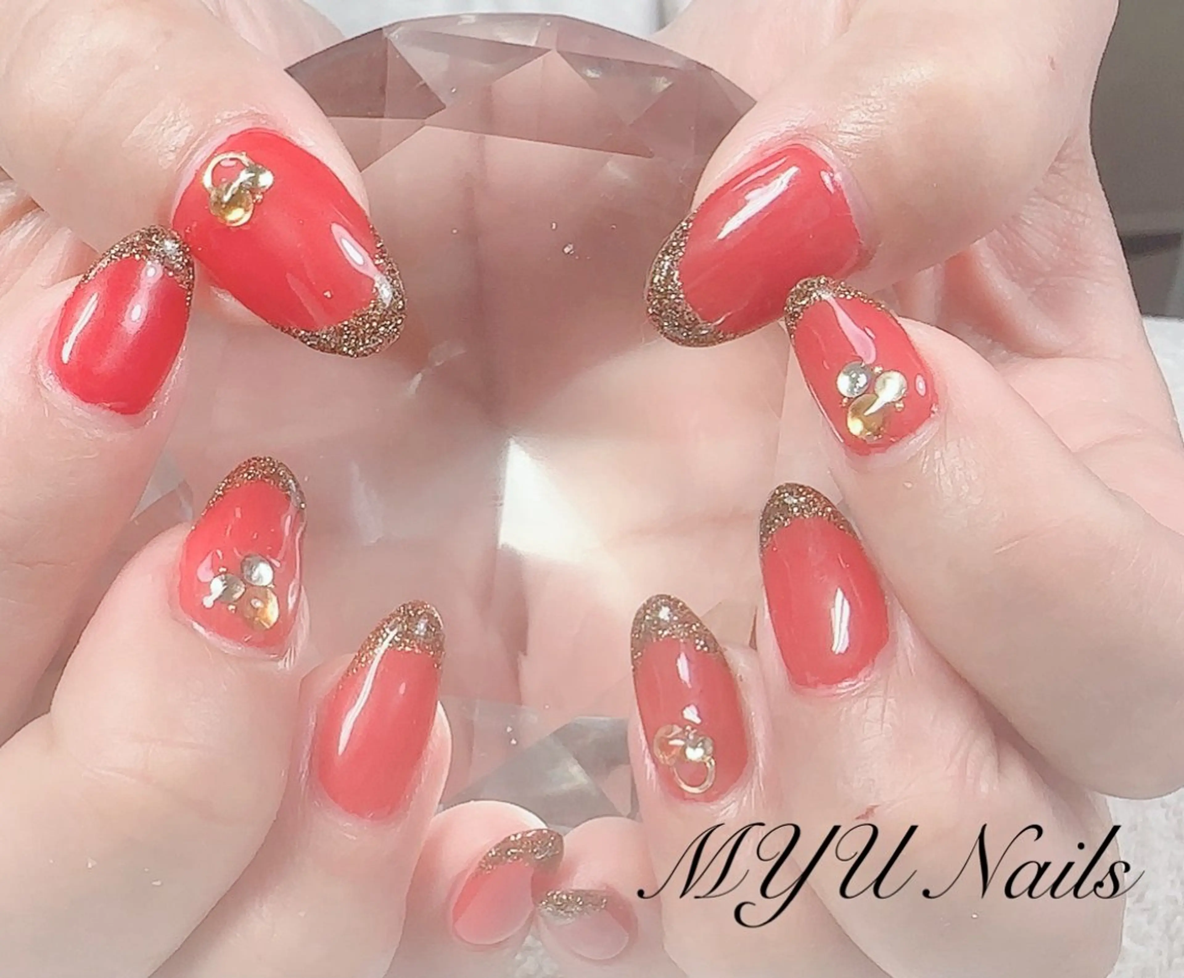 ネイル フレンチネイル ジェルネイル ラメ(グリッター) ハンドネイル MYU Nails所属・ニュアンスネイル🌈 MYU Nailsのネイルデザイン