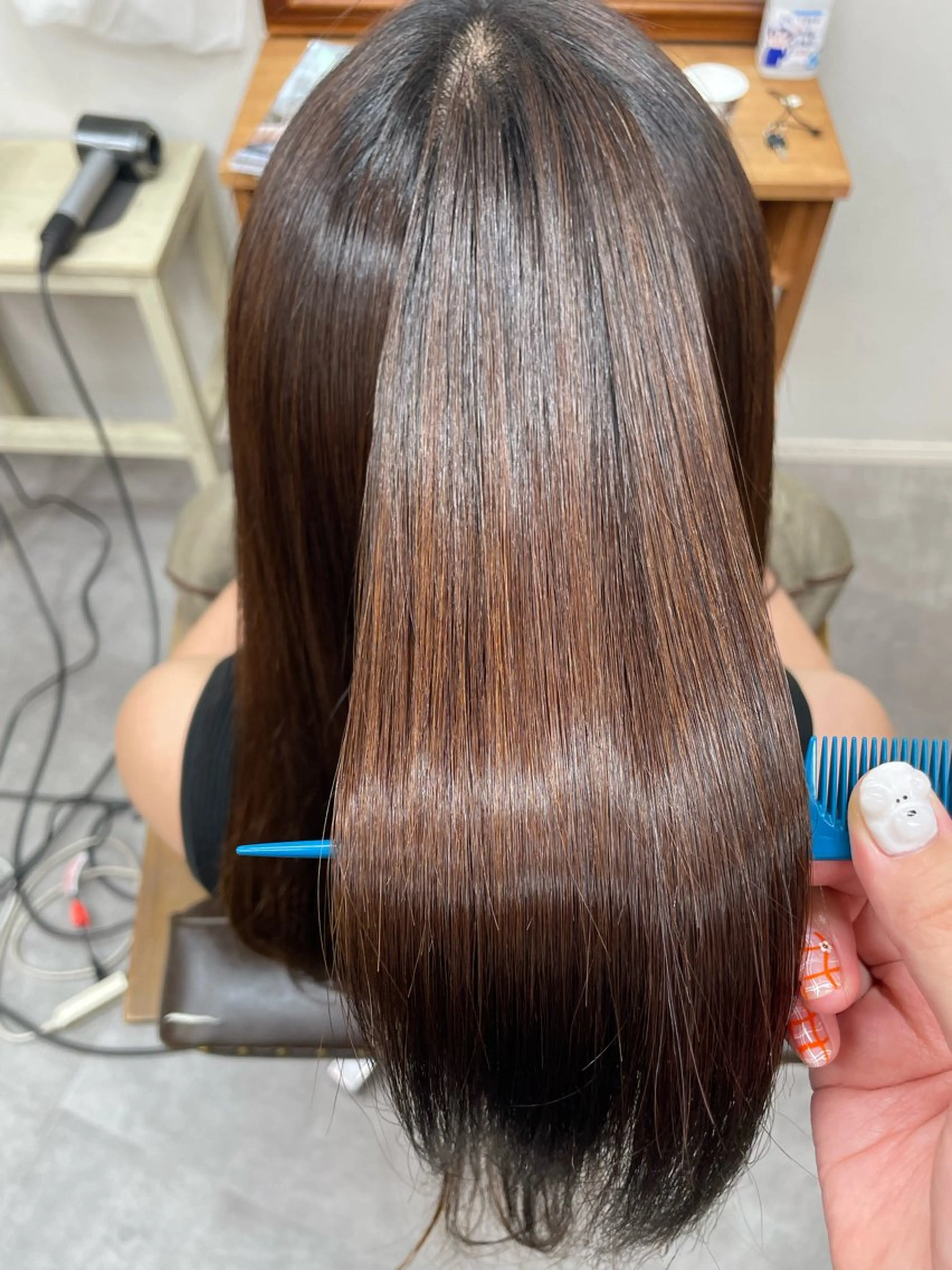 ロング アライ レンカのヘアスタイル