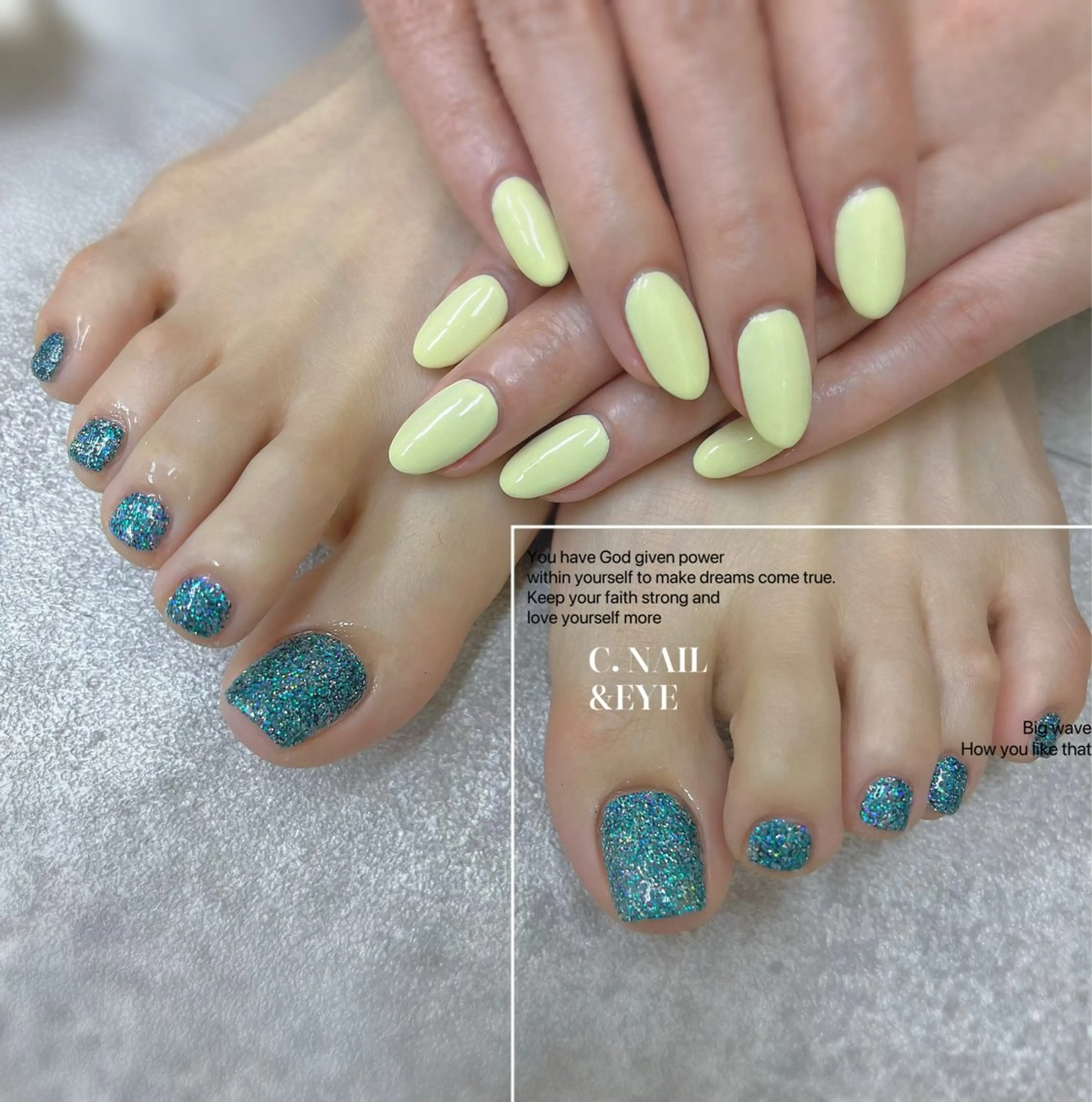 ネイル フラッシュネイル フットネイル フレンチネイル 氷ネイル・うるうるネイル マグネットネイル C.Nail &Eye筑紫駅のネイルデザイン