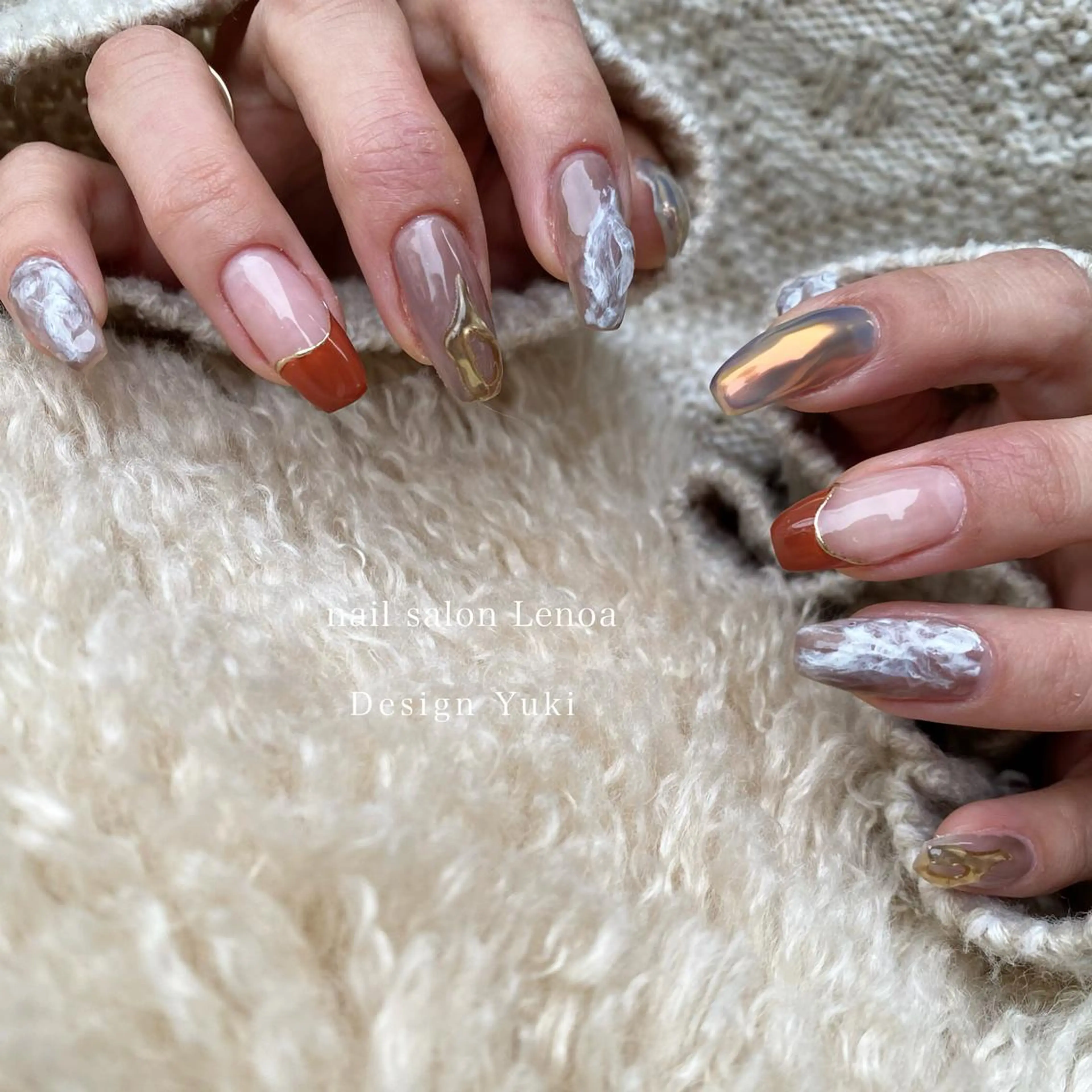 ネイル ハンドネイル Lenoa Yukiのネイルデザイン