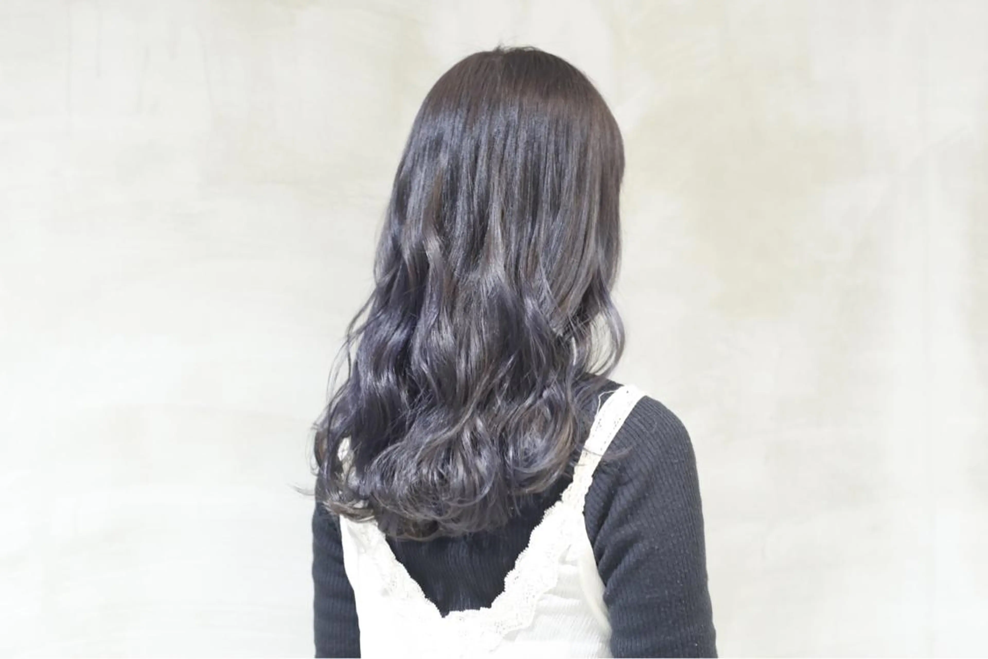 ロング カラー ブリーチ グレージュ パープルカラー パープルグレージュ ill/ダブルカラー 髪質改善/小島のヘアスタイル