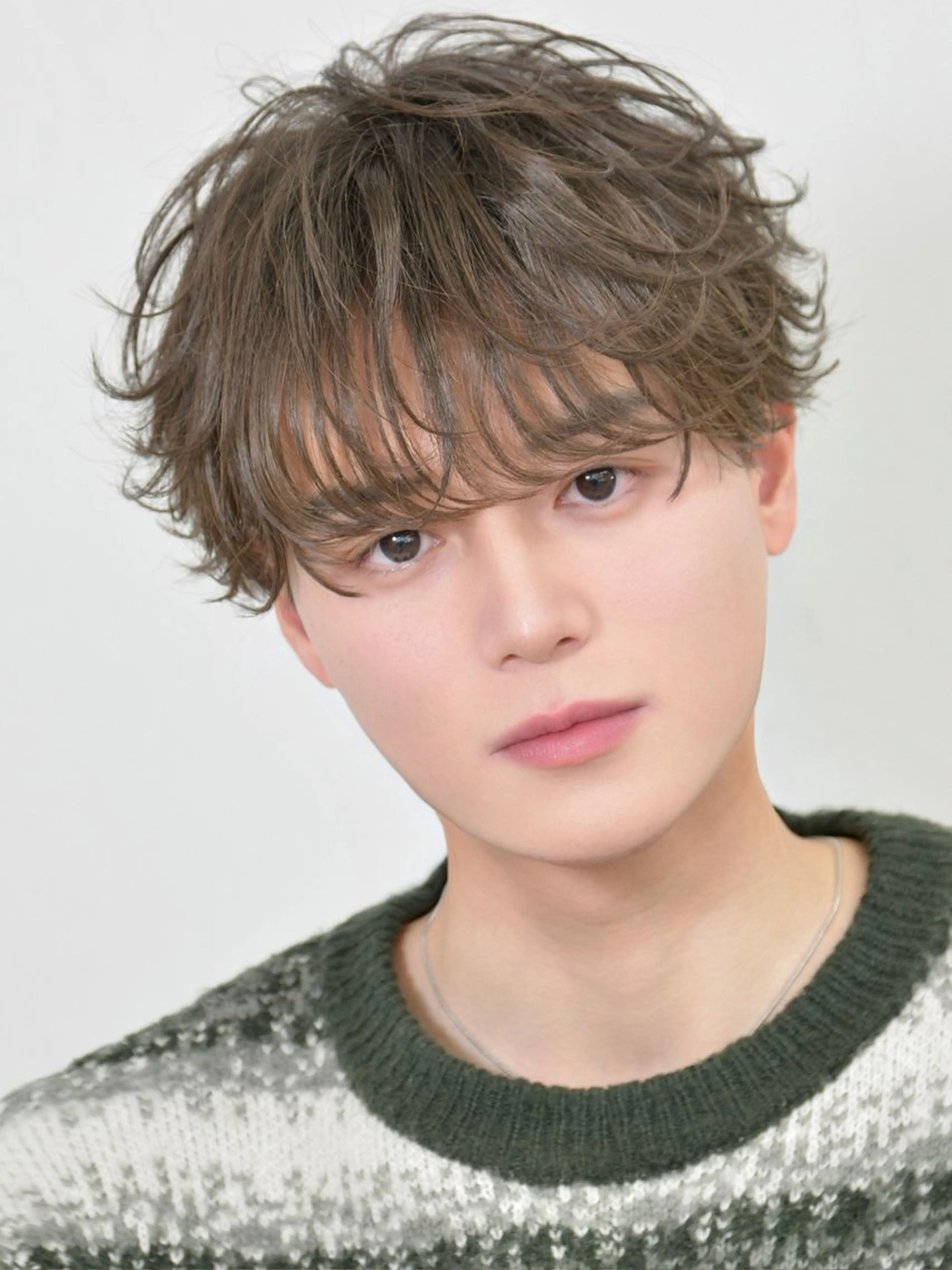 ショート カラー パーマ ヘアアレンジ メンズ ショートヘア 飯田 とうまのヘアスタイル