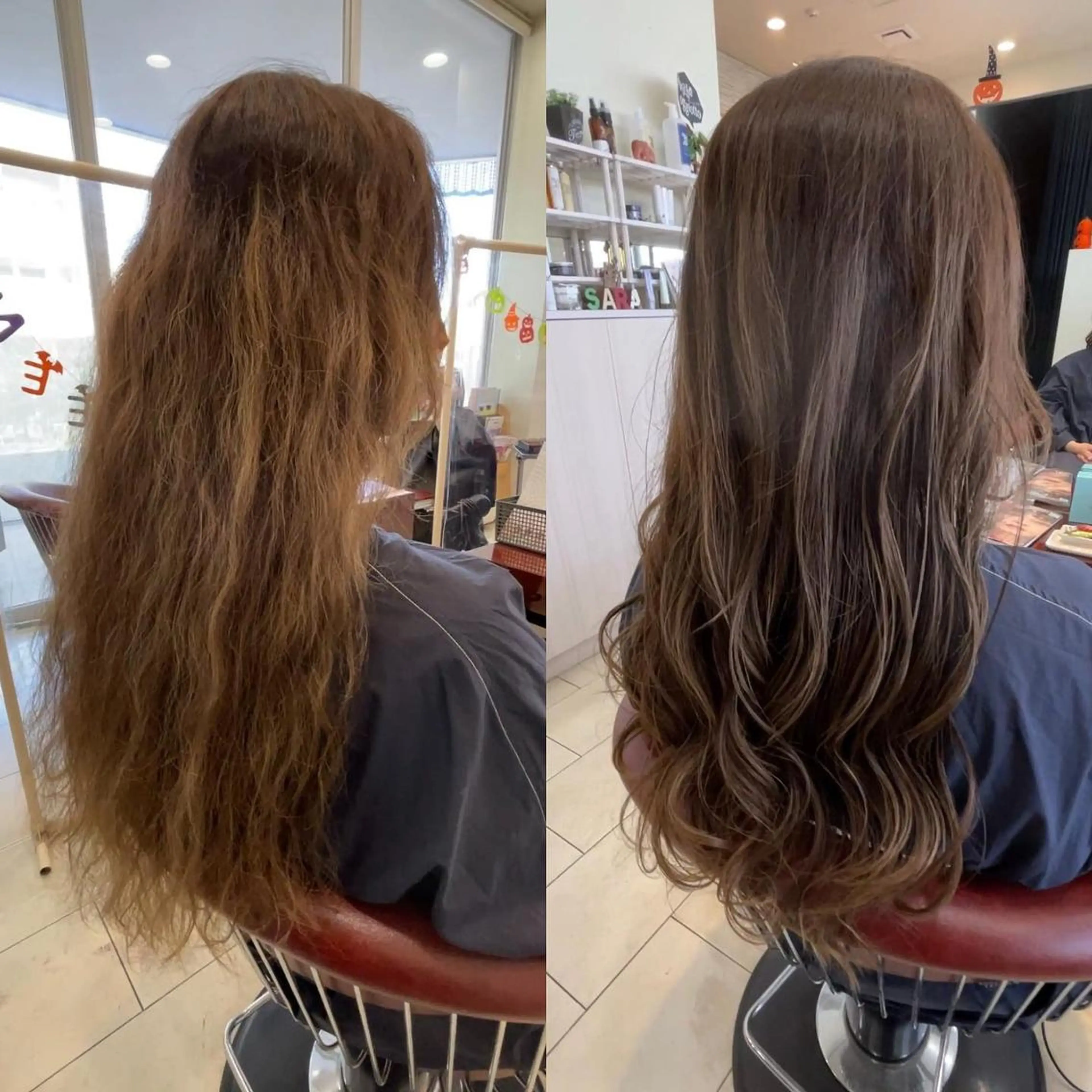 ミディアム カラー パーマ ヘアアレンジ メンズ キッズ マツエク・マツパ ケアカラー パリジェンヌラッシュリフト まつげパーマ エクステ 髪質改善 sara 荒井店のヘアスタイル