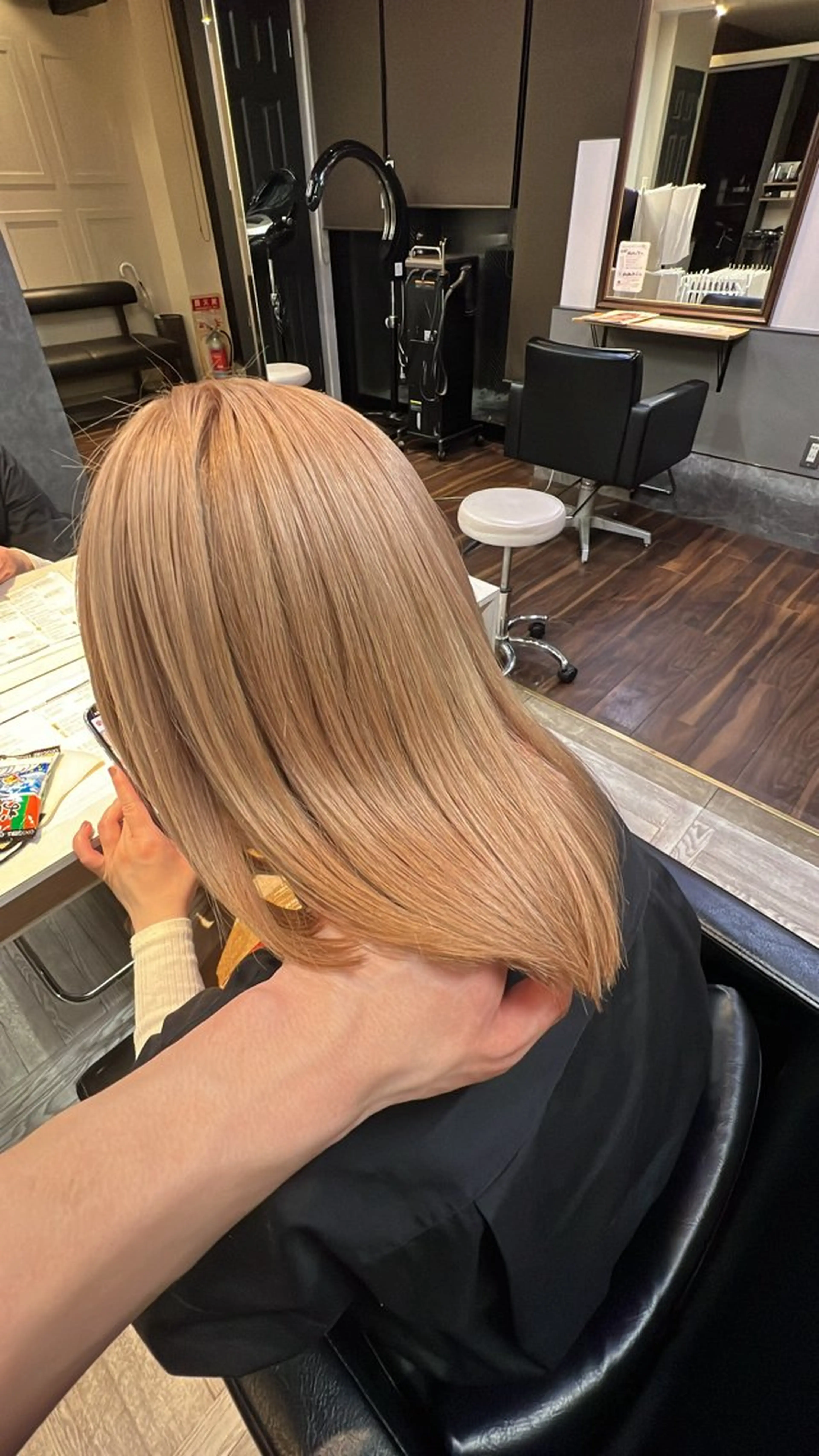 ミディアム ヘアカラー トリートメント L'aube ami /キイチのヘアスタイル