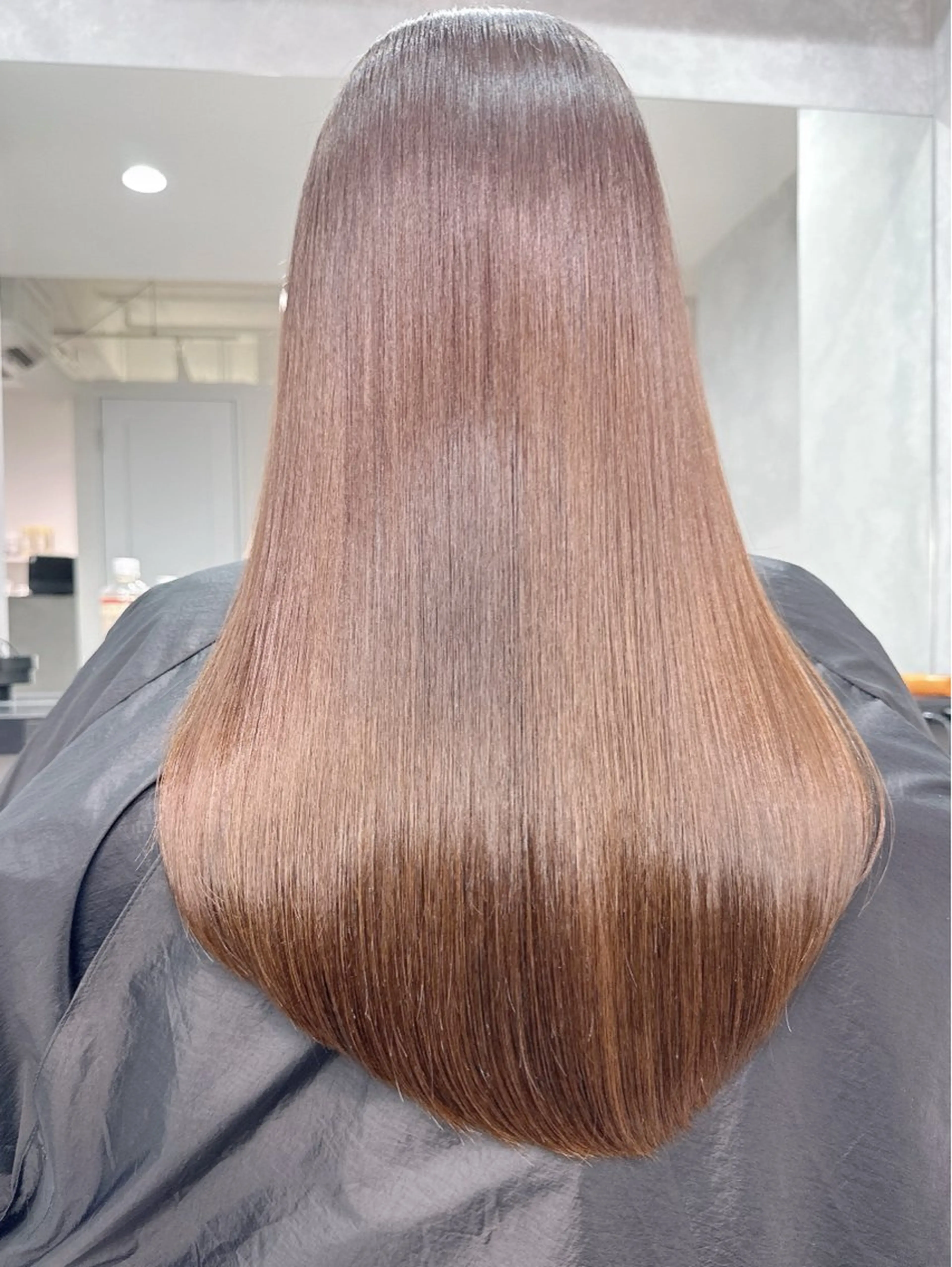 ロング 伸ばしかけ 髪質改善 ロング 縮毛矯正 トリートメント カット 縮毛矯正 トリートメント LUANA/千種 竹内康のヘアスタイル