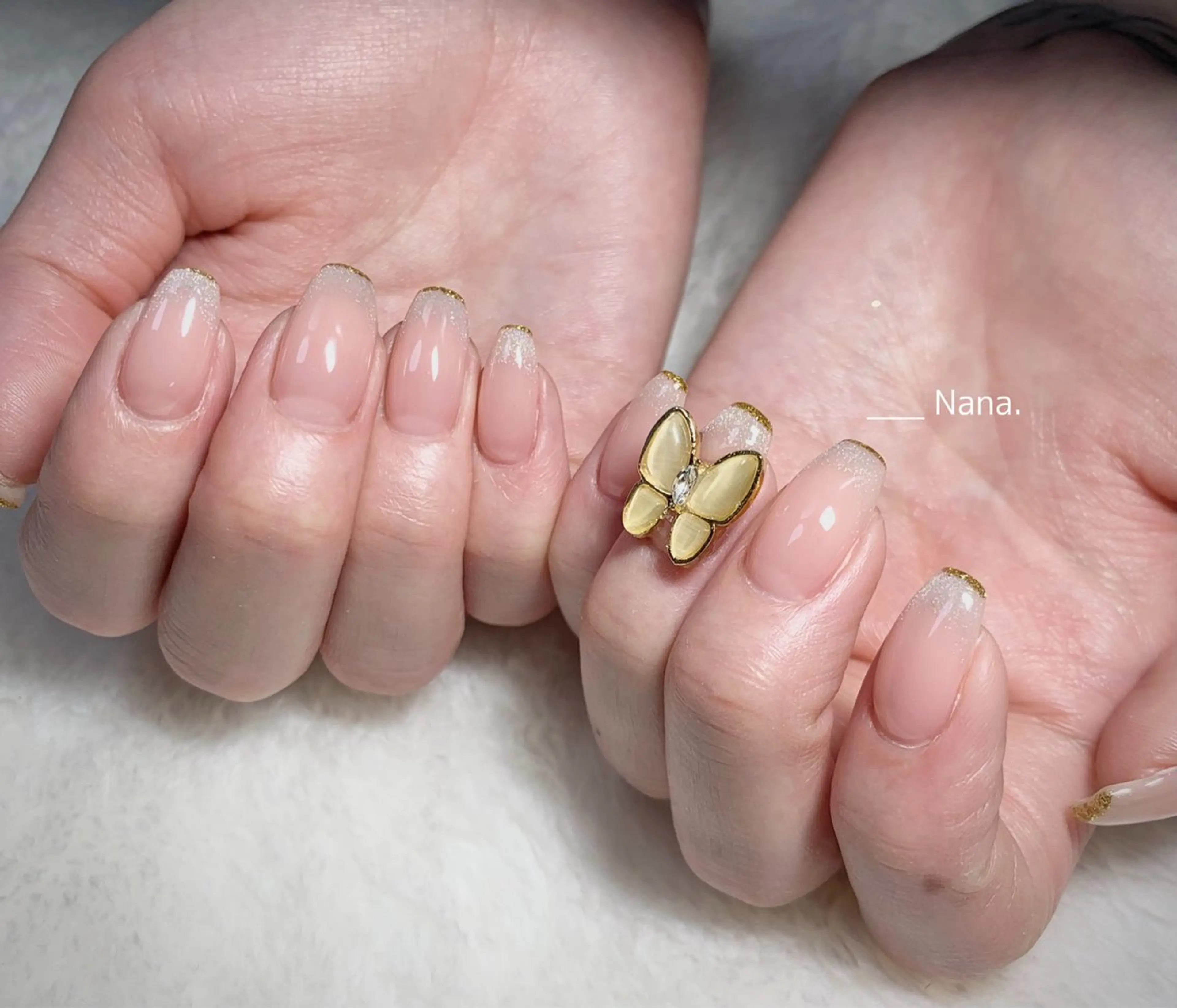 ネイル アートネイル グラデーション ラメ(グリッター) salon Nana所属・Iwata Mikiのネイルデザイン