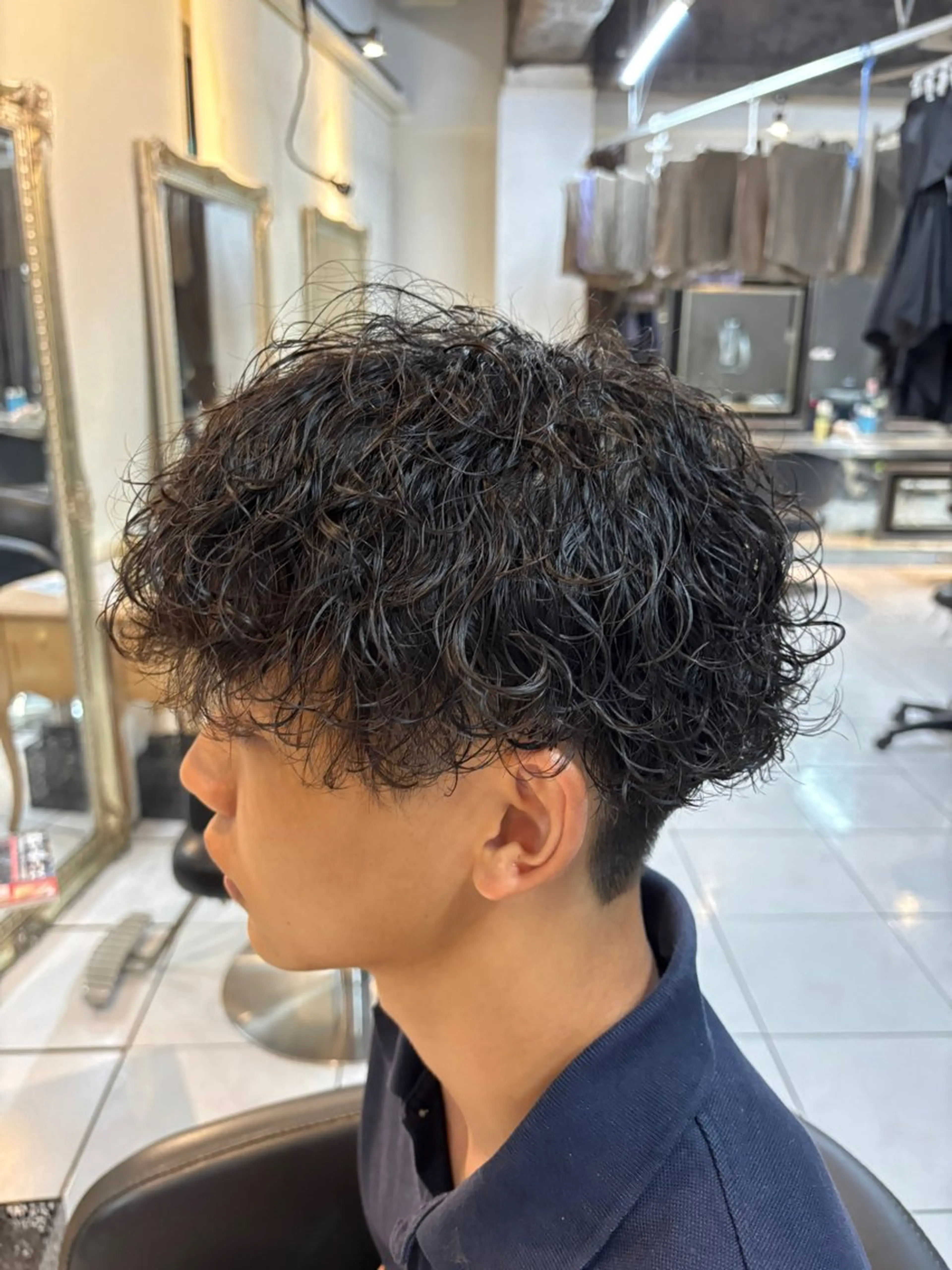 メンズ メンズパーマ 波巻きパーマ カット パーマ 加川 隼人のヘアスタイル
