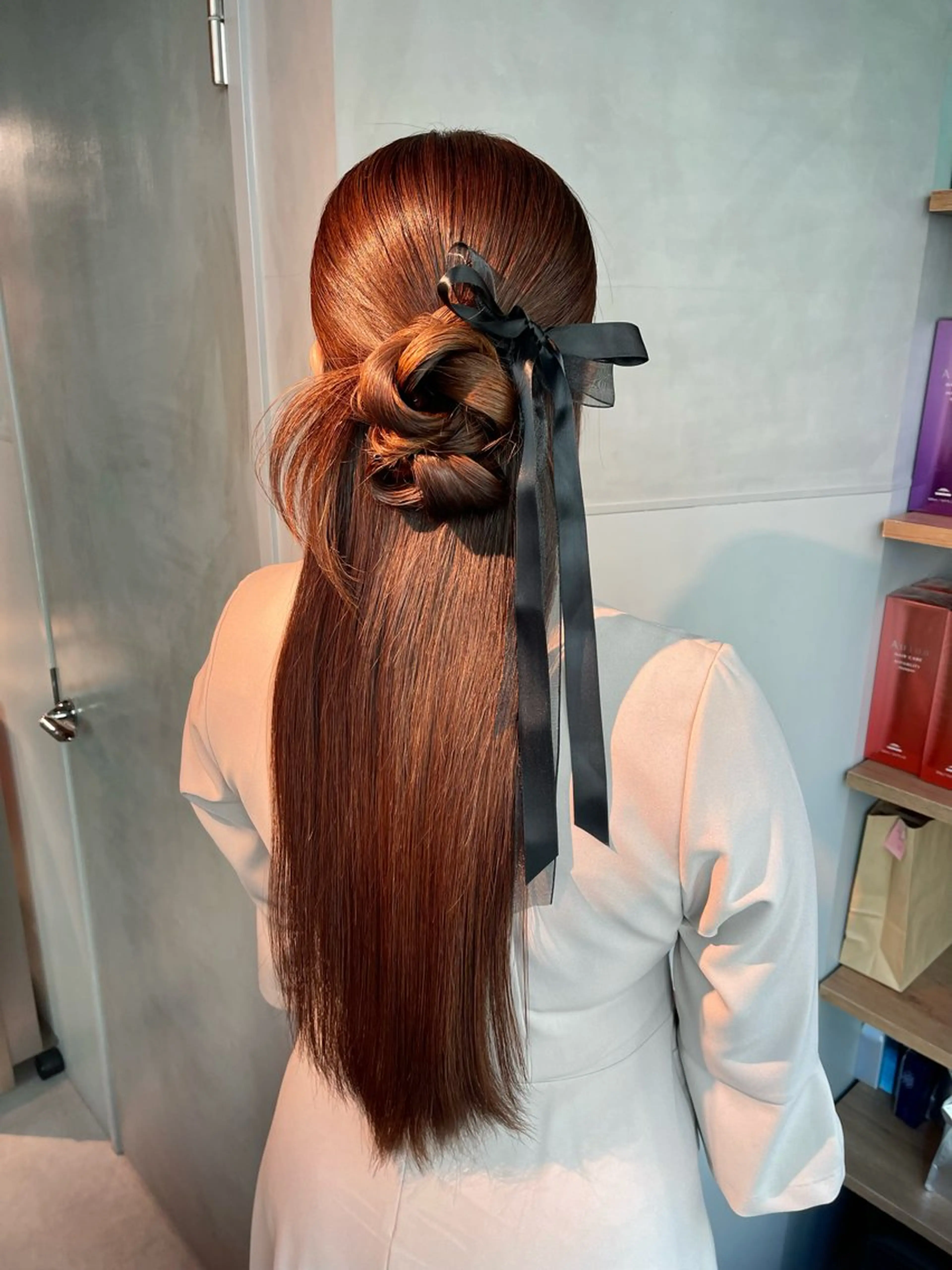 ヘアアレンジ 結婚式・ブライダル 卒業式のヘアスタイル ヘアセット charm《銀座》 ヘアセット/縮毛矯正のヘアスタイル