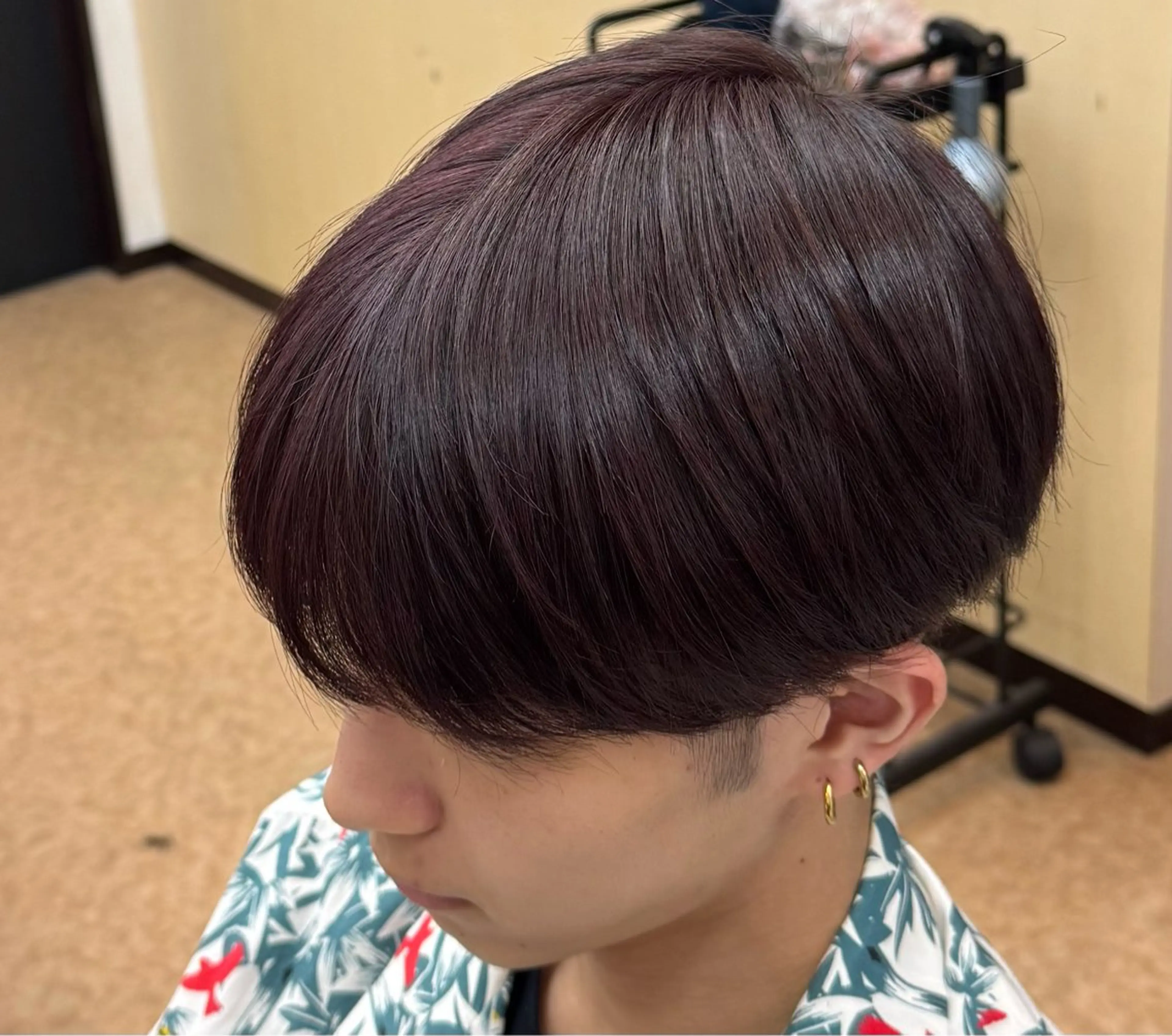 ミディアム メンズ メンズブリーチ カット ヘアカラー 焼津メンズパーマ特化 大石雄生のヘアスタイル