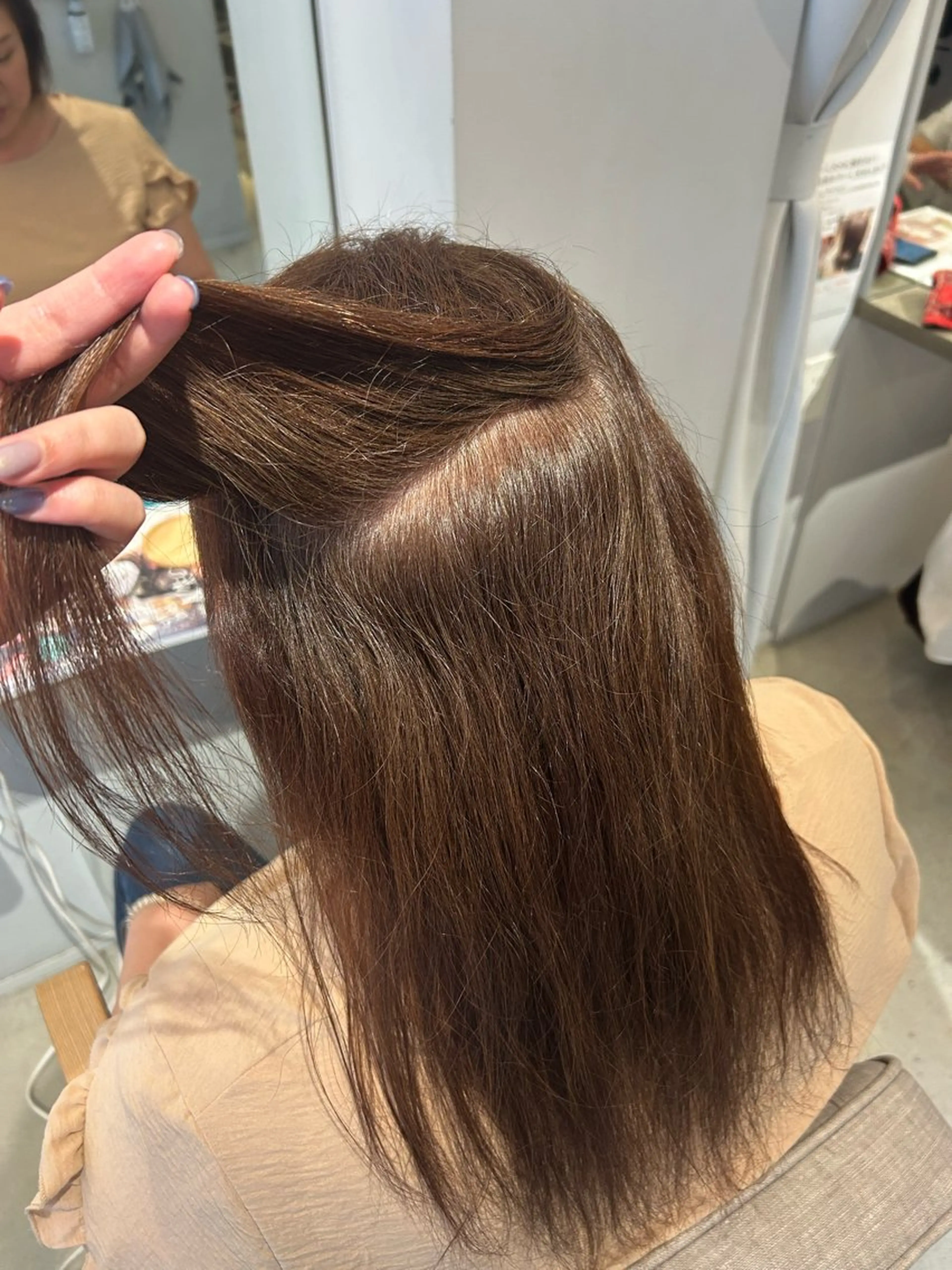 ロング カラー カット ヘアカラー トリートメント ✂ショートボブ専門 津川里緒✨️のヘアスタイル