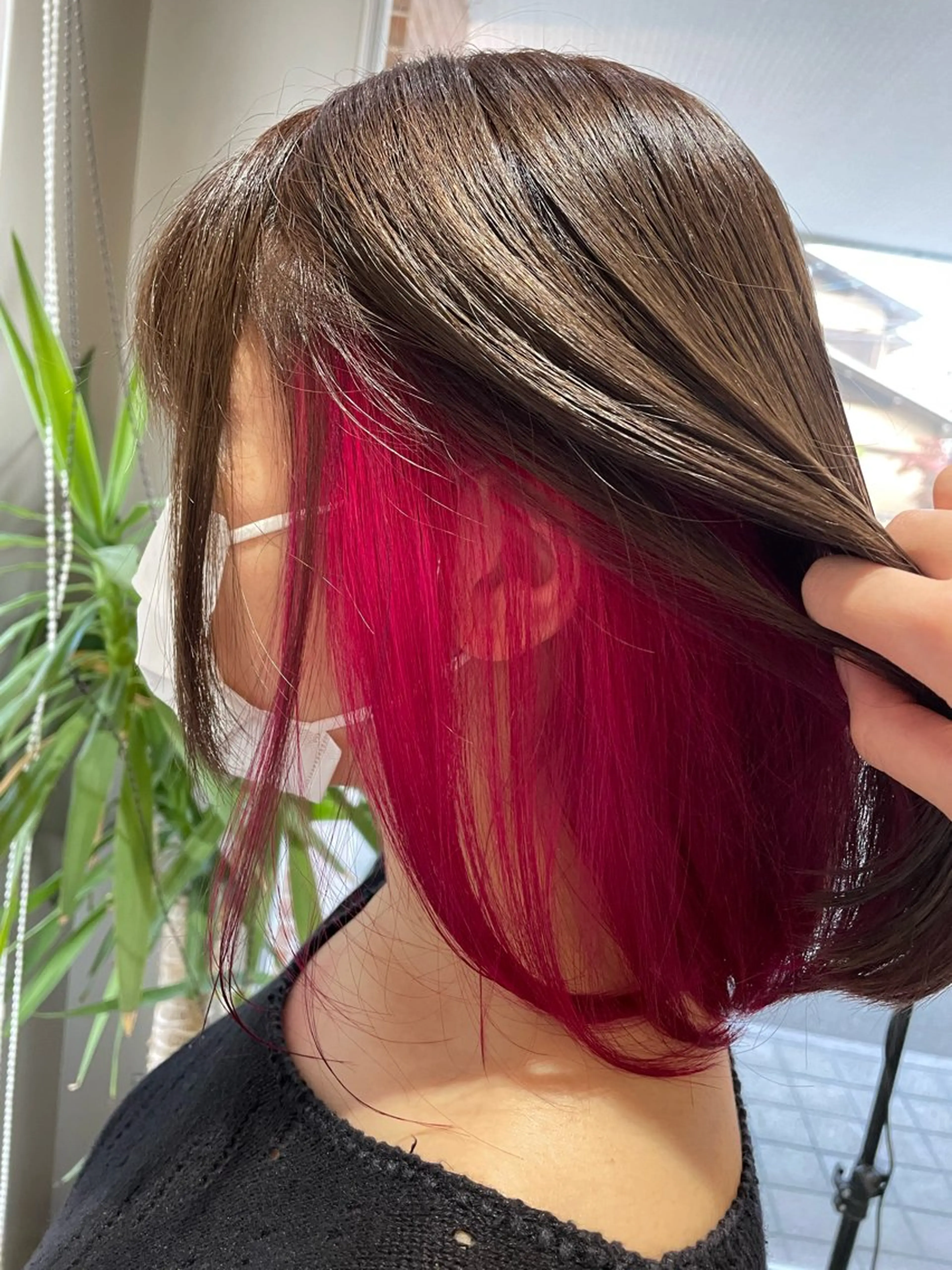 ミディアム un knownのヘアスタイル