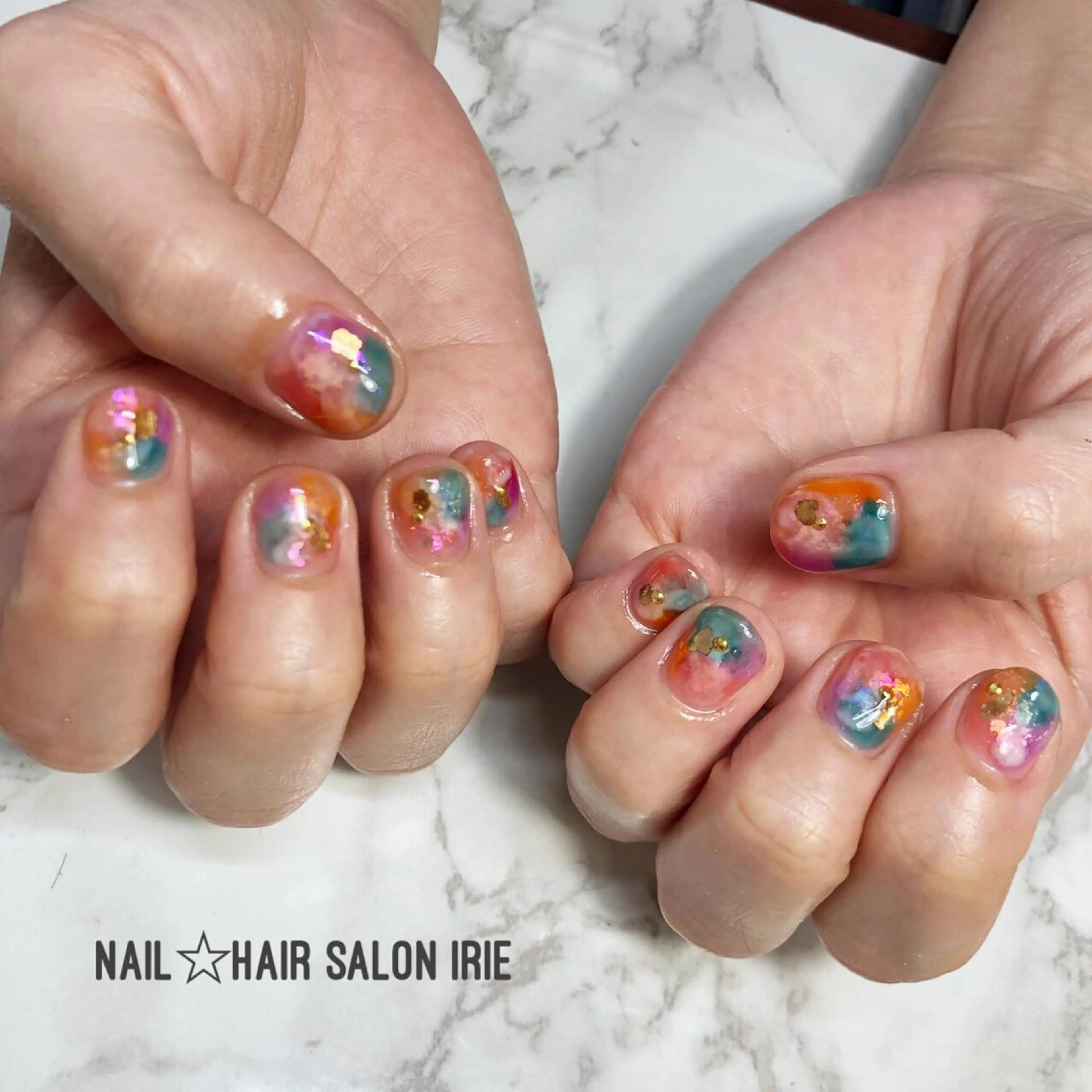 ネイル ハンドネイル Hair salon Irie所属・與儀 知佳のネイルデザイン