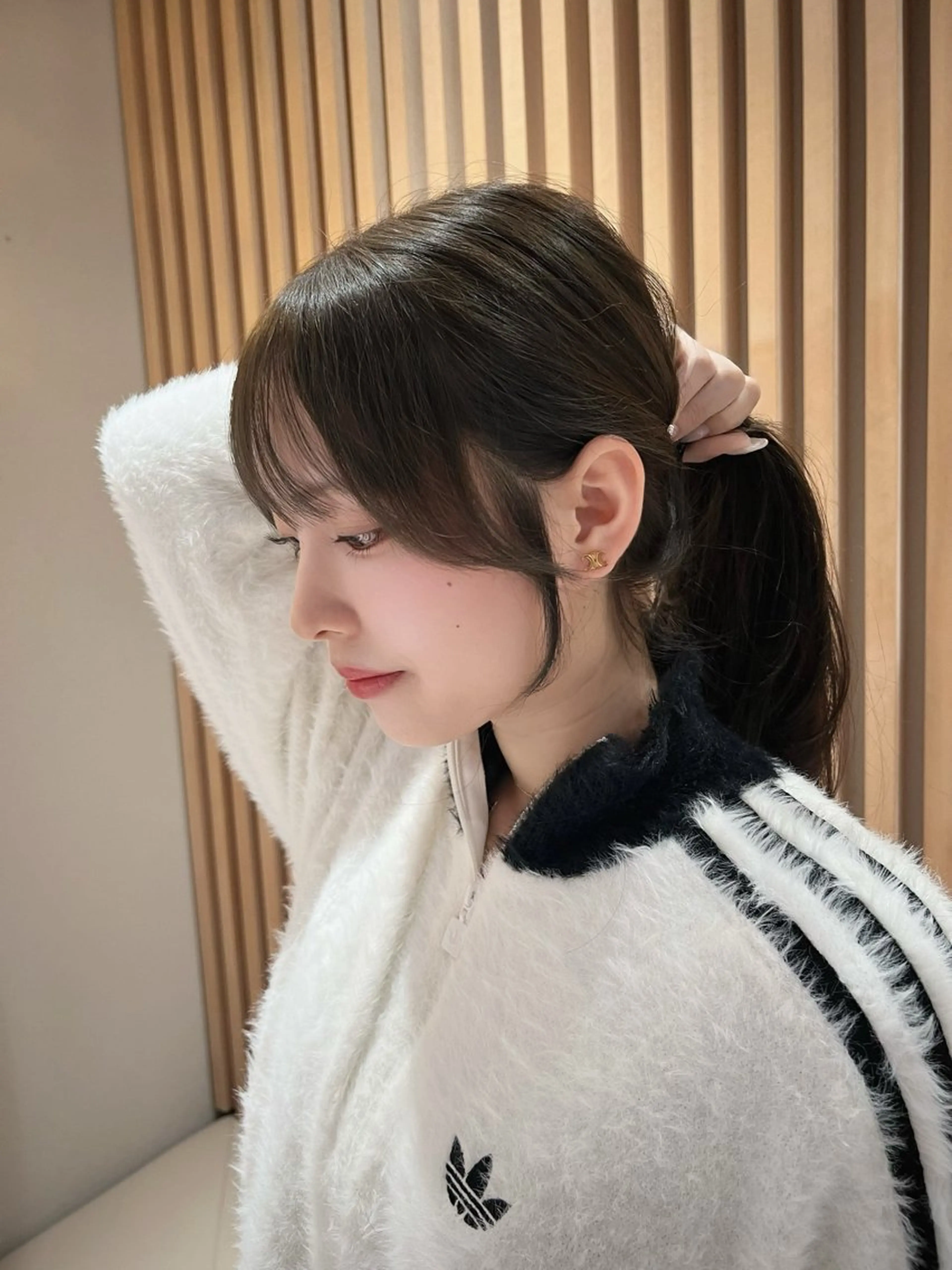 ミディアム カラー カット ヘアカラー トリートメント 興津/韓国レイヤー ダブルカラー美髪縮毛のヘアスタイル