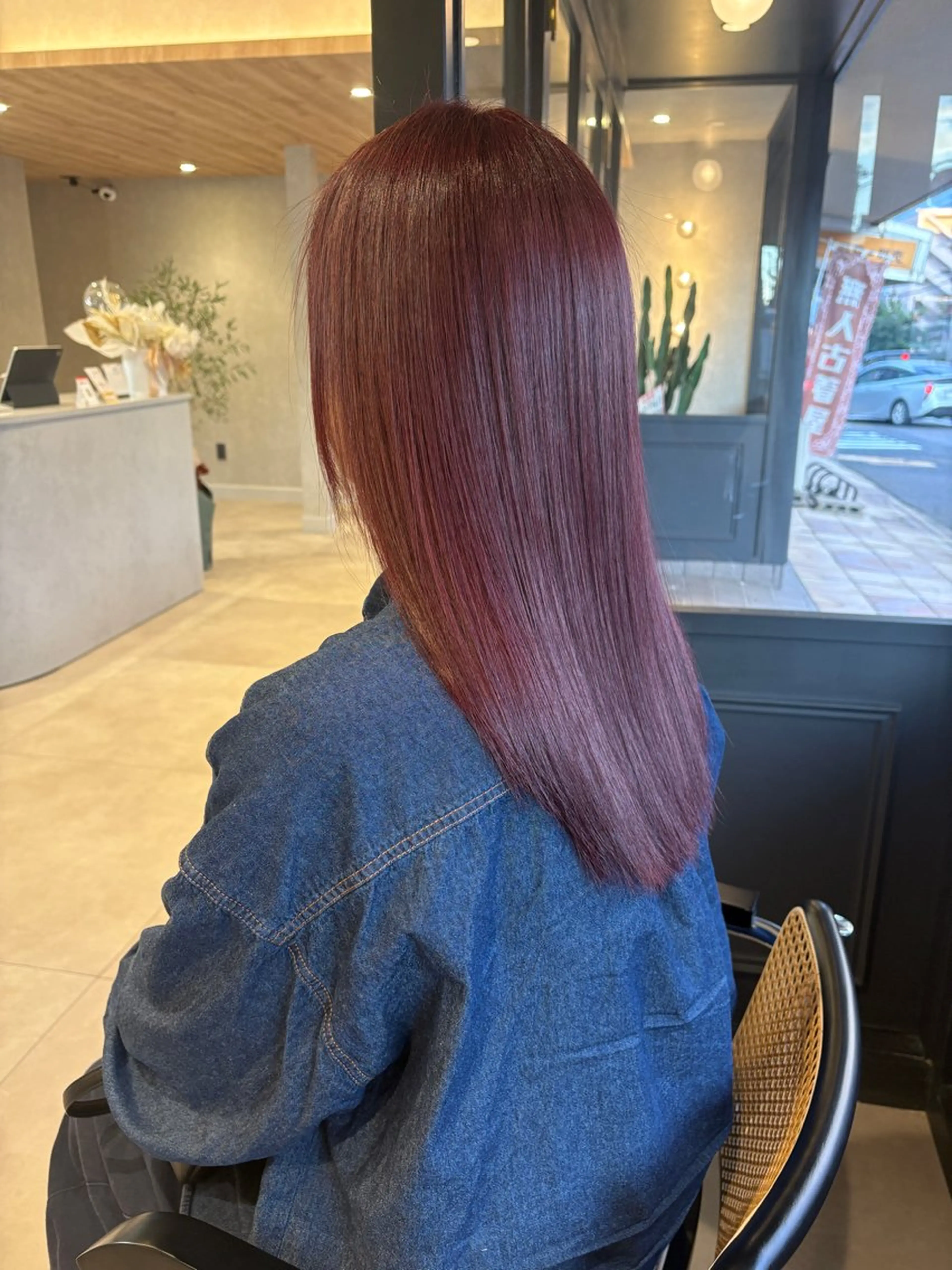 ロング カット ヘアカラー トリートメント ✨NEW OPEN/ 美髪矯正/山田千里✨のヘアスタイル